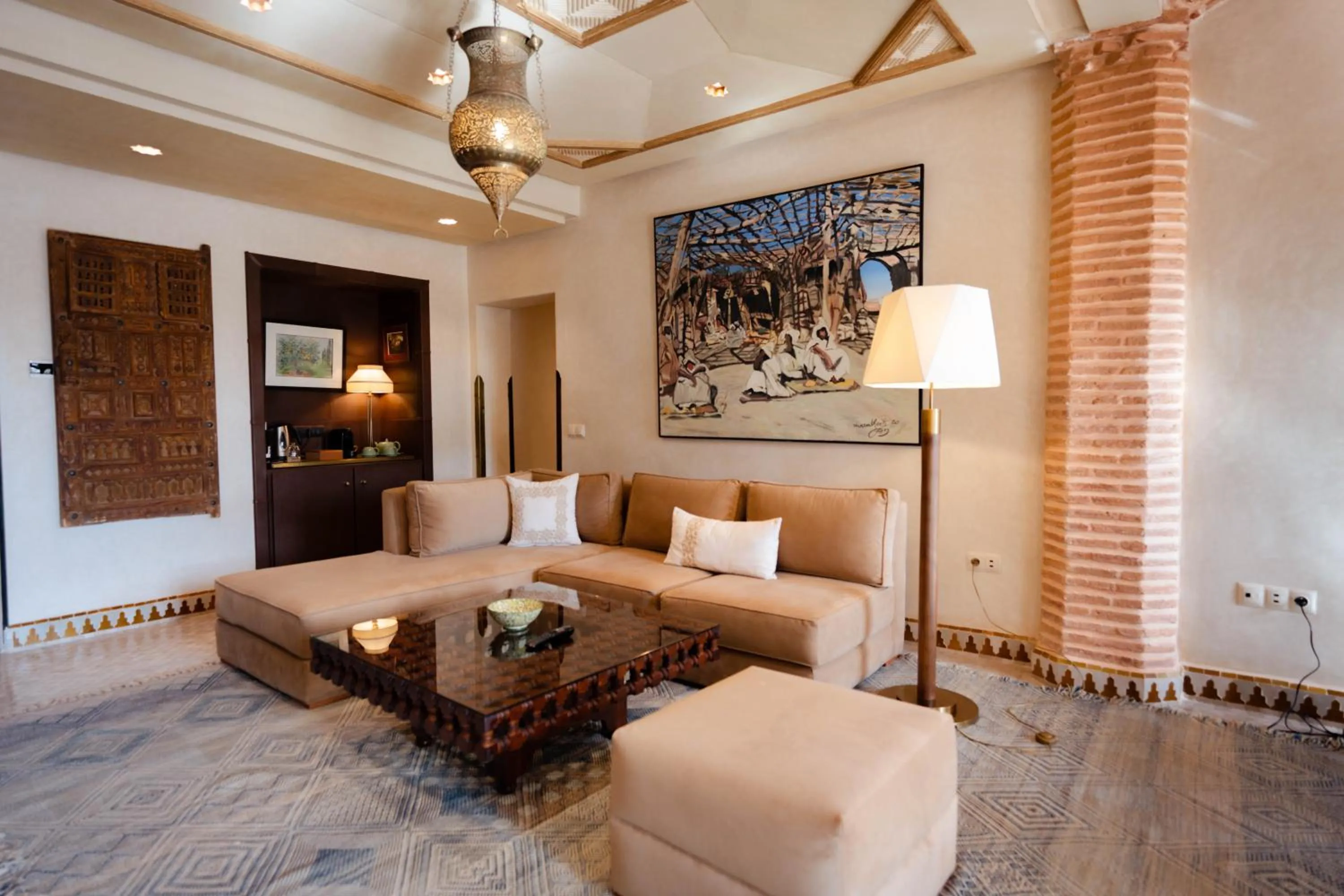 Seating area, Bed in Olinto, Atlas Mountain Retreat - adults only