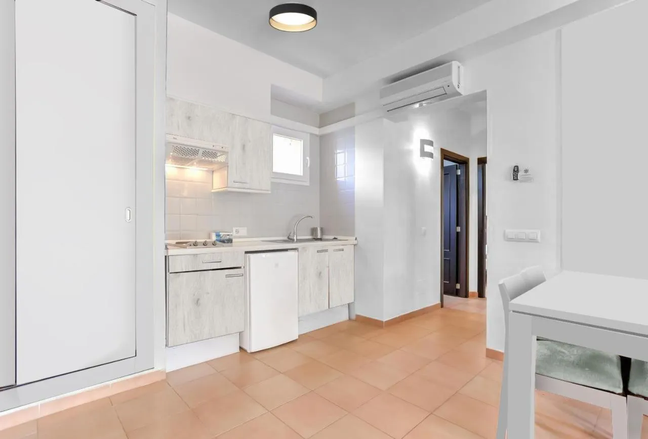 Kitchen or kitchenette in Apartamentos Vista Alegre Mallorca
