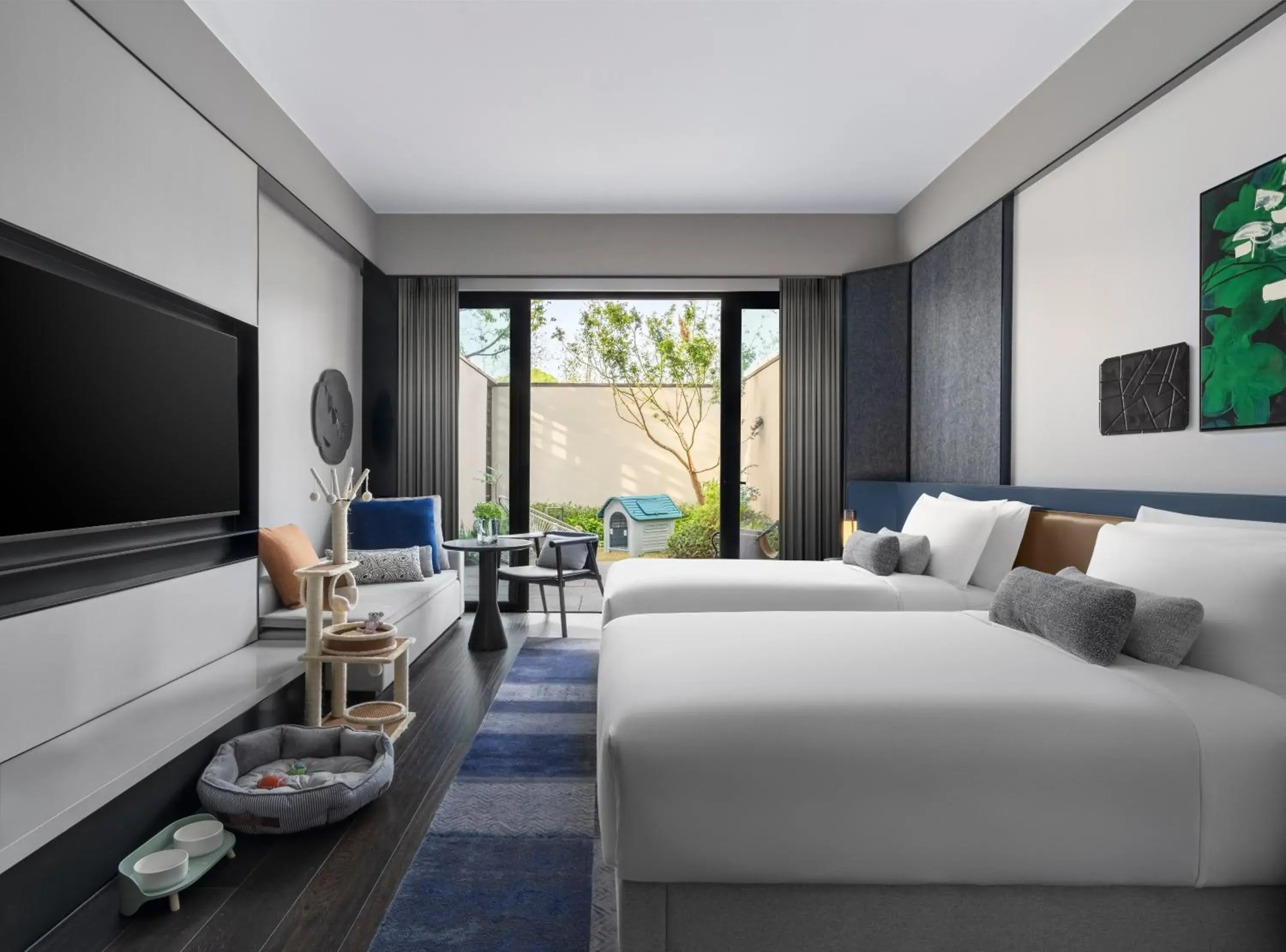 Patio, Bed in Kimpton Bamboo Grove Suzhou by IHG Patio, Bed in Kimpton Bamboo Grove Suzhou by IHG