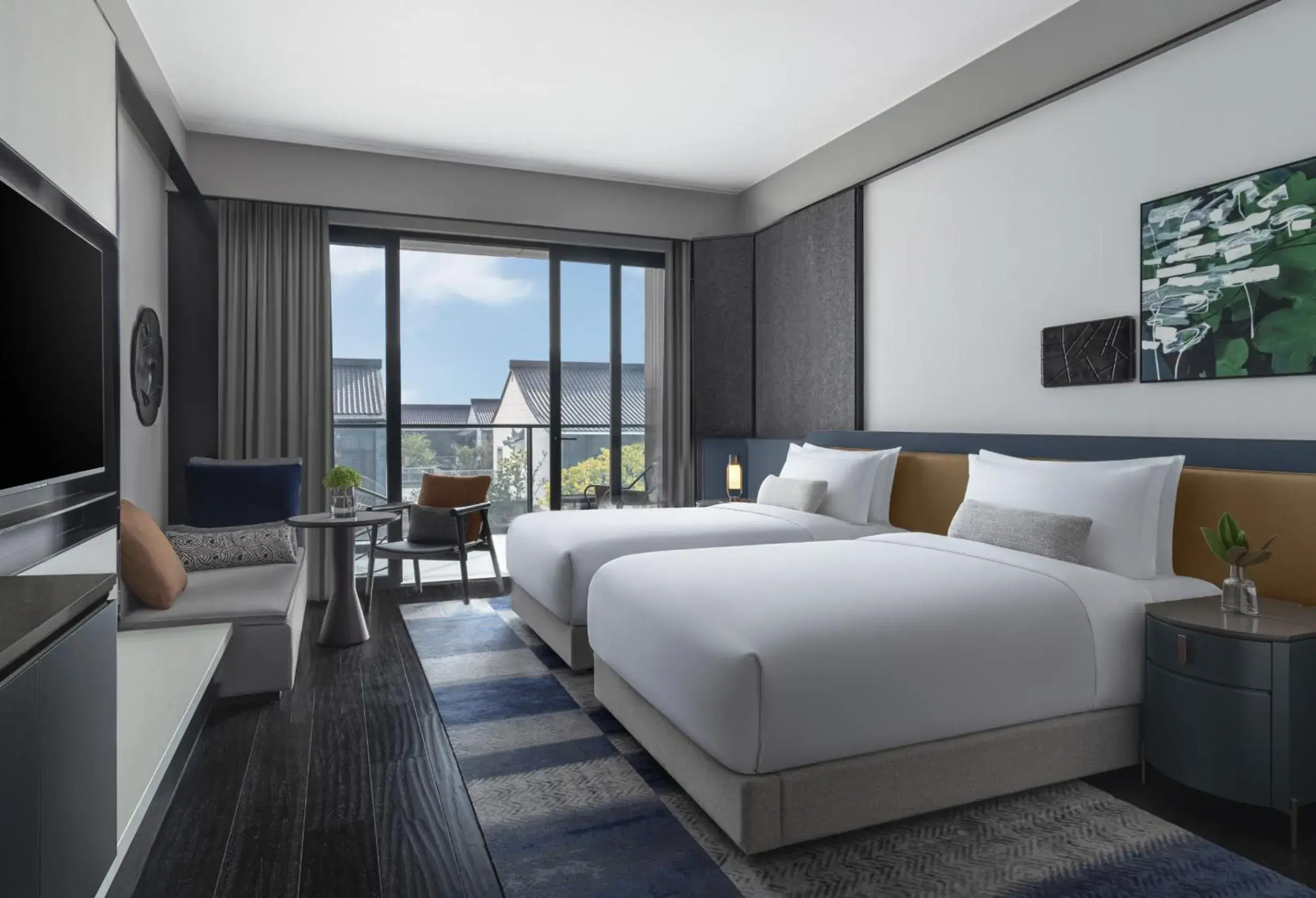 Bed in Kimpton Bamboo Grove Suzhou by IHG Bed in Kimpton Bamboo Grove Suzhou by IHG