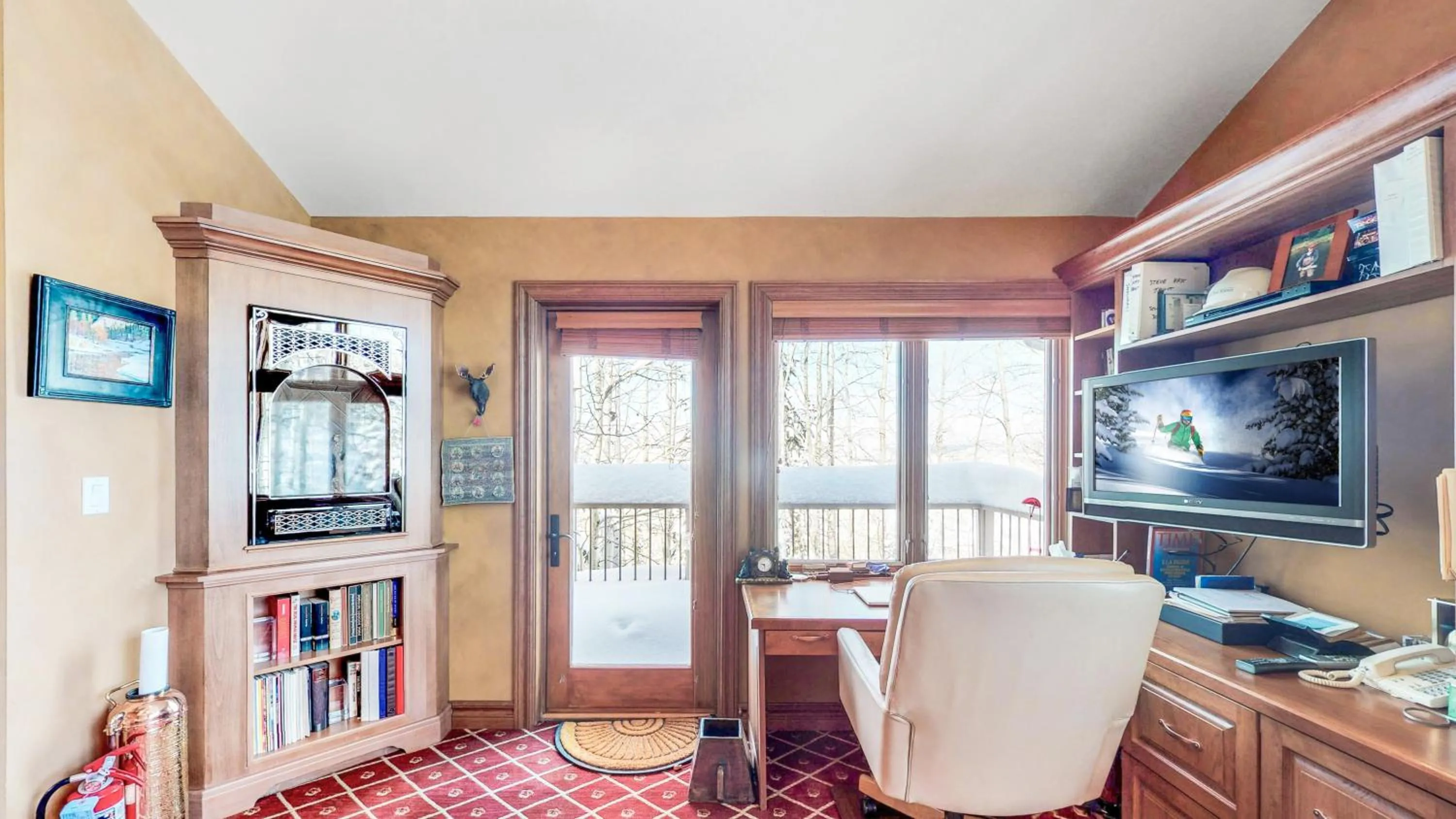 Seating area in Trails Edge by Snowmass Vacations