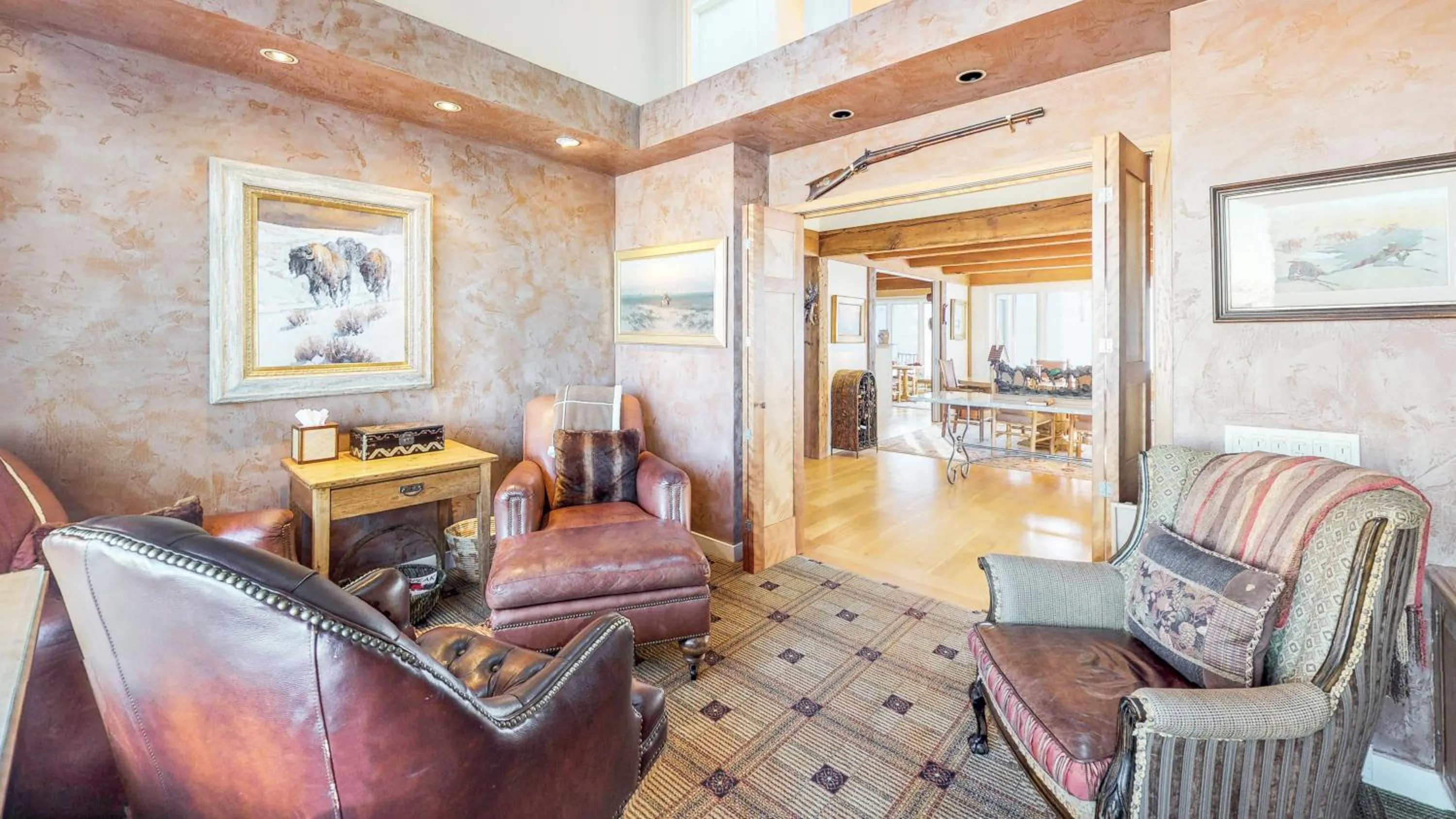 Seating area in Trails Edge by Snowmass Vacations