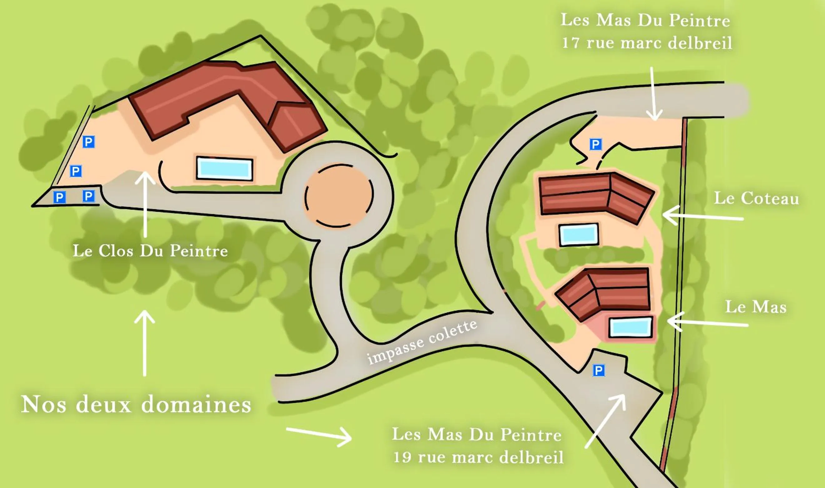 Floor plan in Le Clos du Peintre