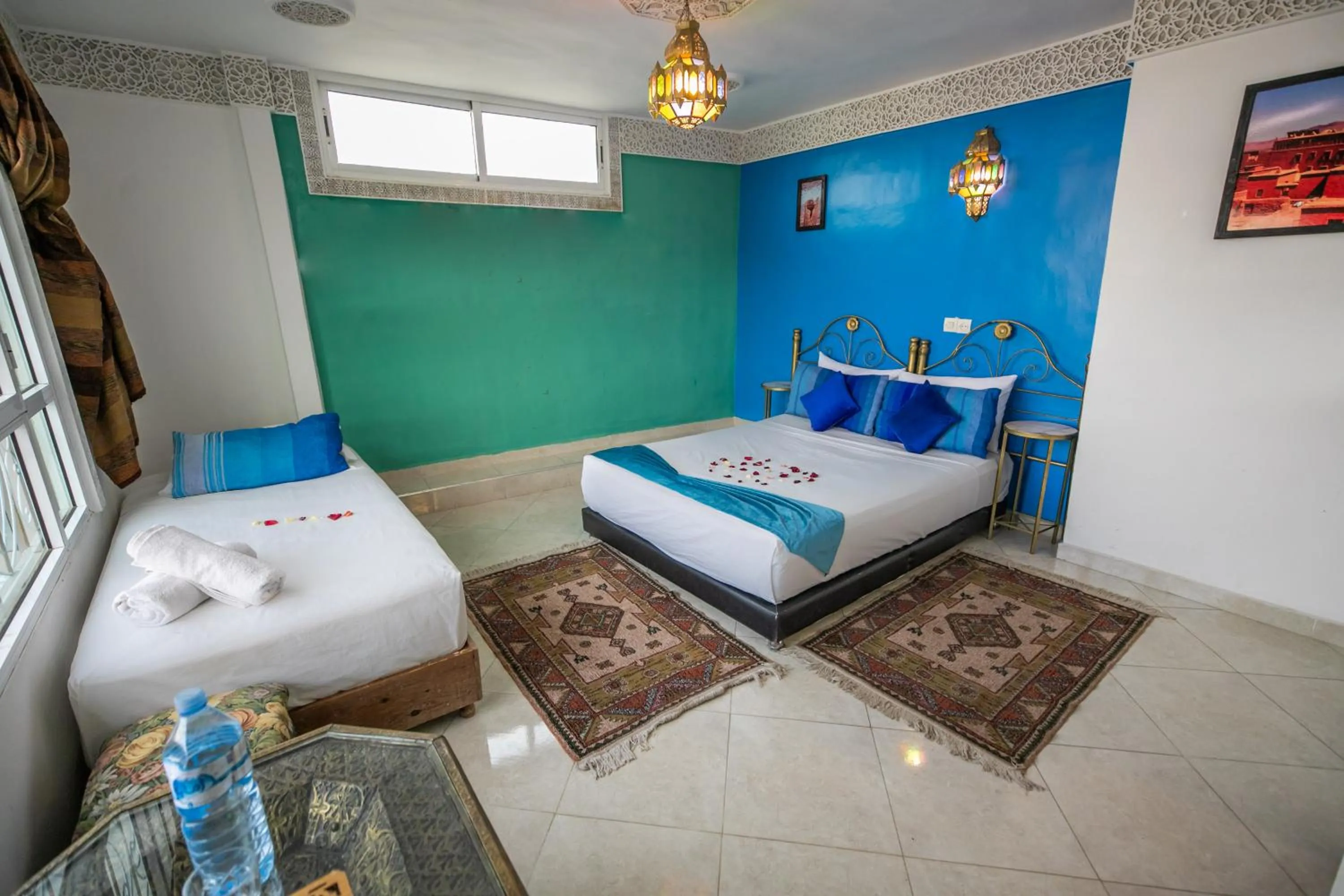 Shower, Bed in Riad Dar Rabha