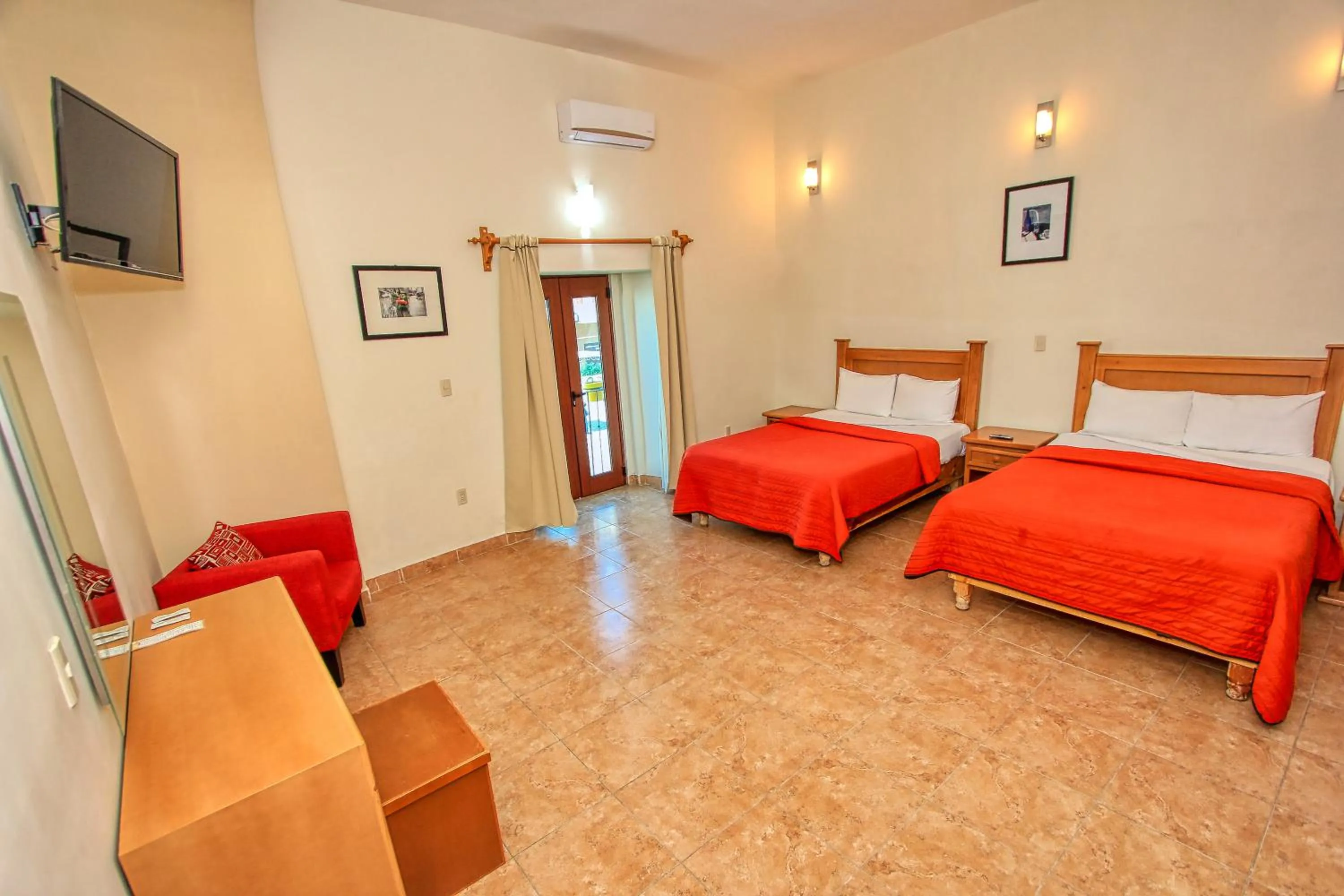 Bed in Hotel Santa Rita