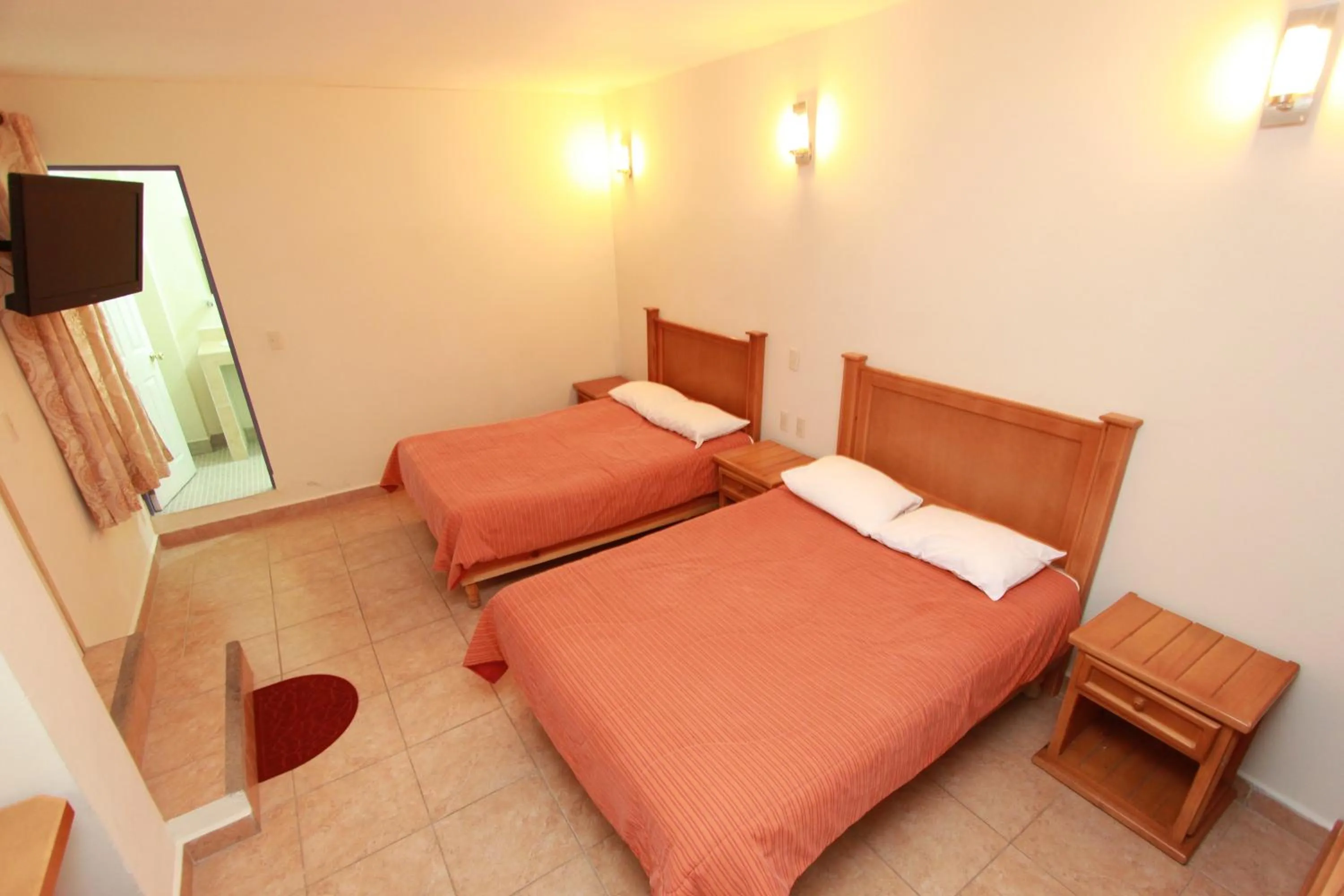 Bed in Hotel Santa Rita