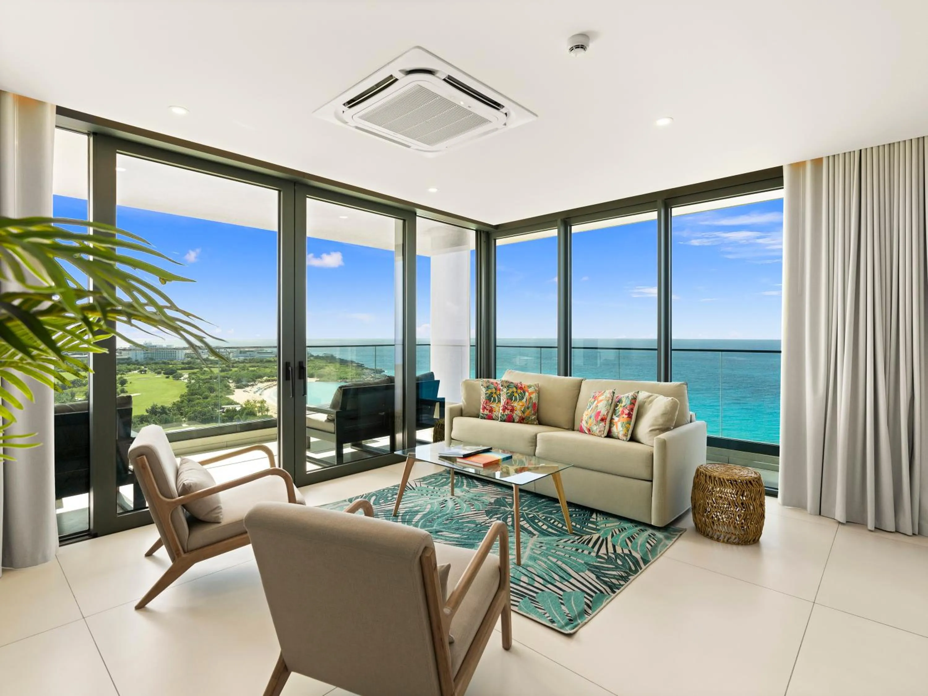 Living room in Fourteen at Mullet Bay