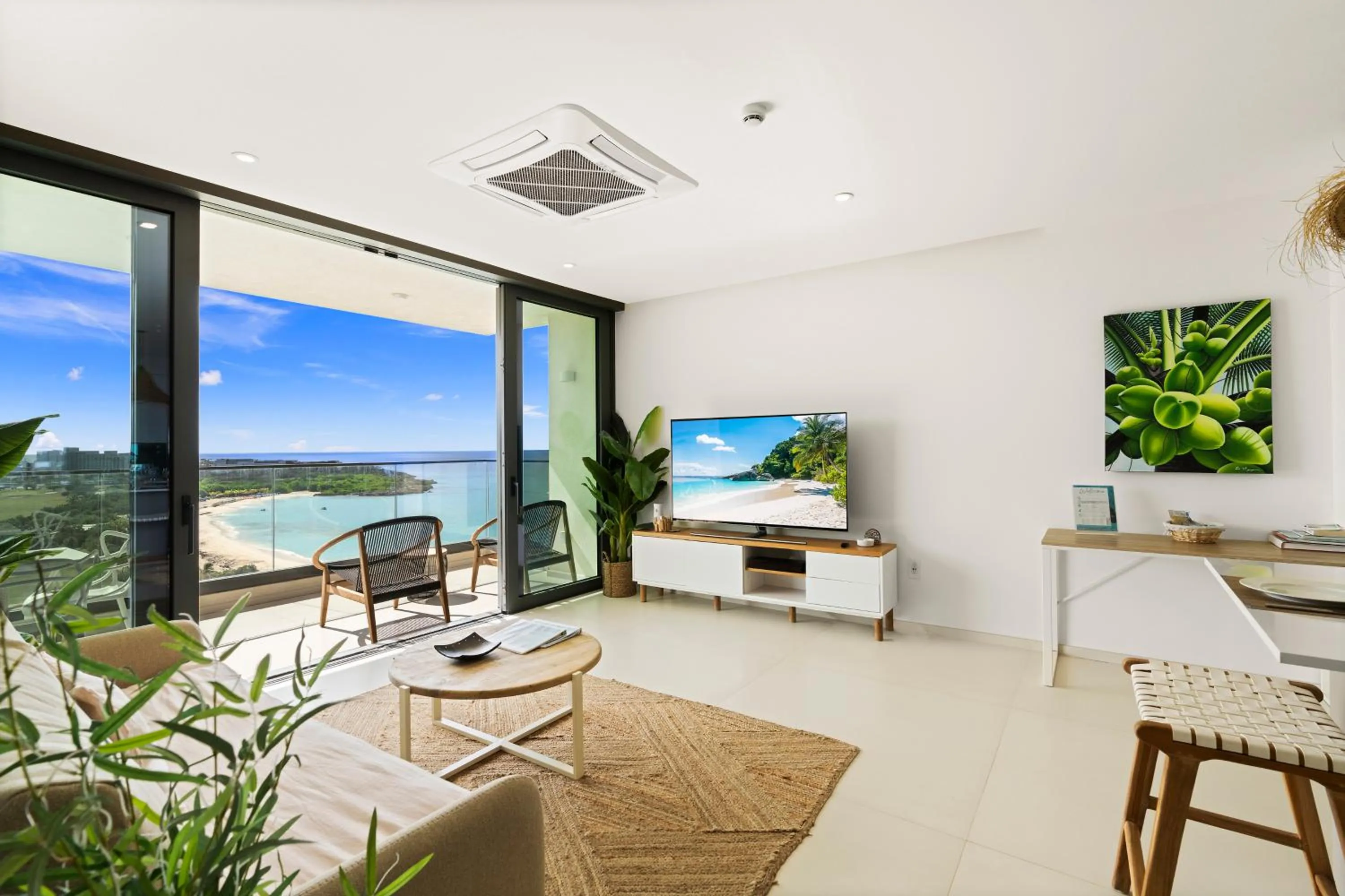 Living room in Fourteen at Mullet Bay