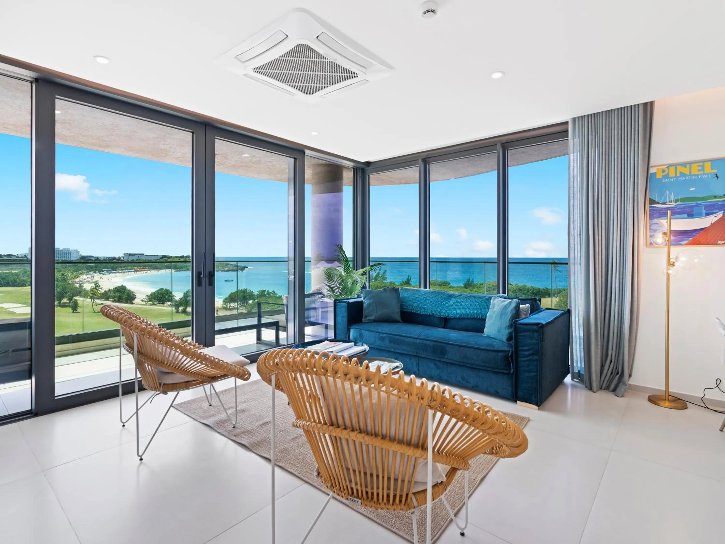 Living room in Fourteen at Mullet Bay