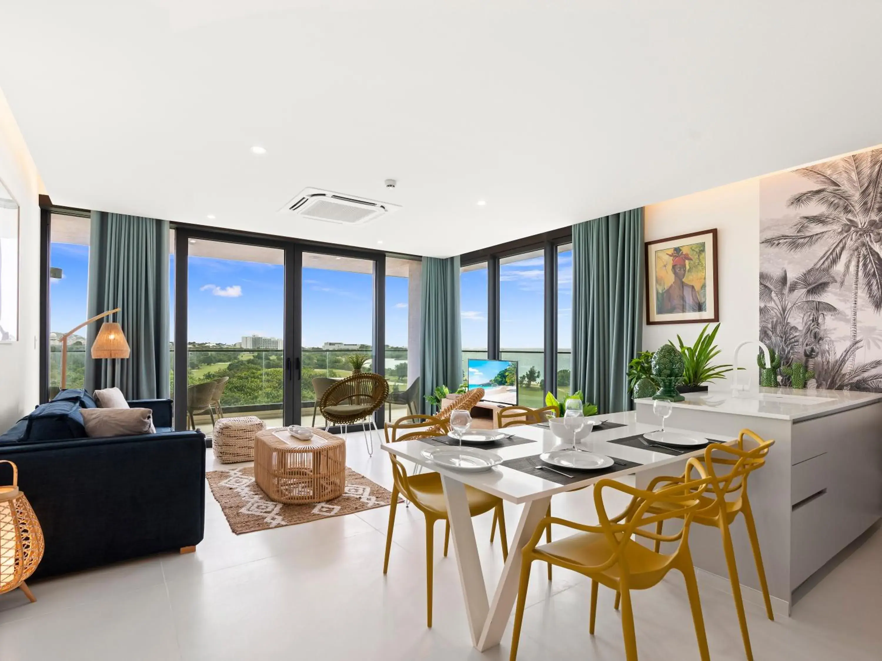 Living room in Fourteen at Mullet Bay Living room in Fourteen at Mullet Bay