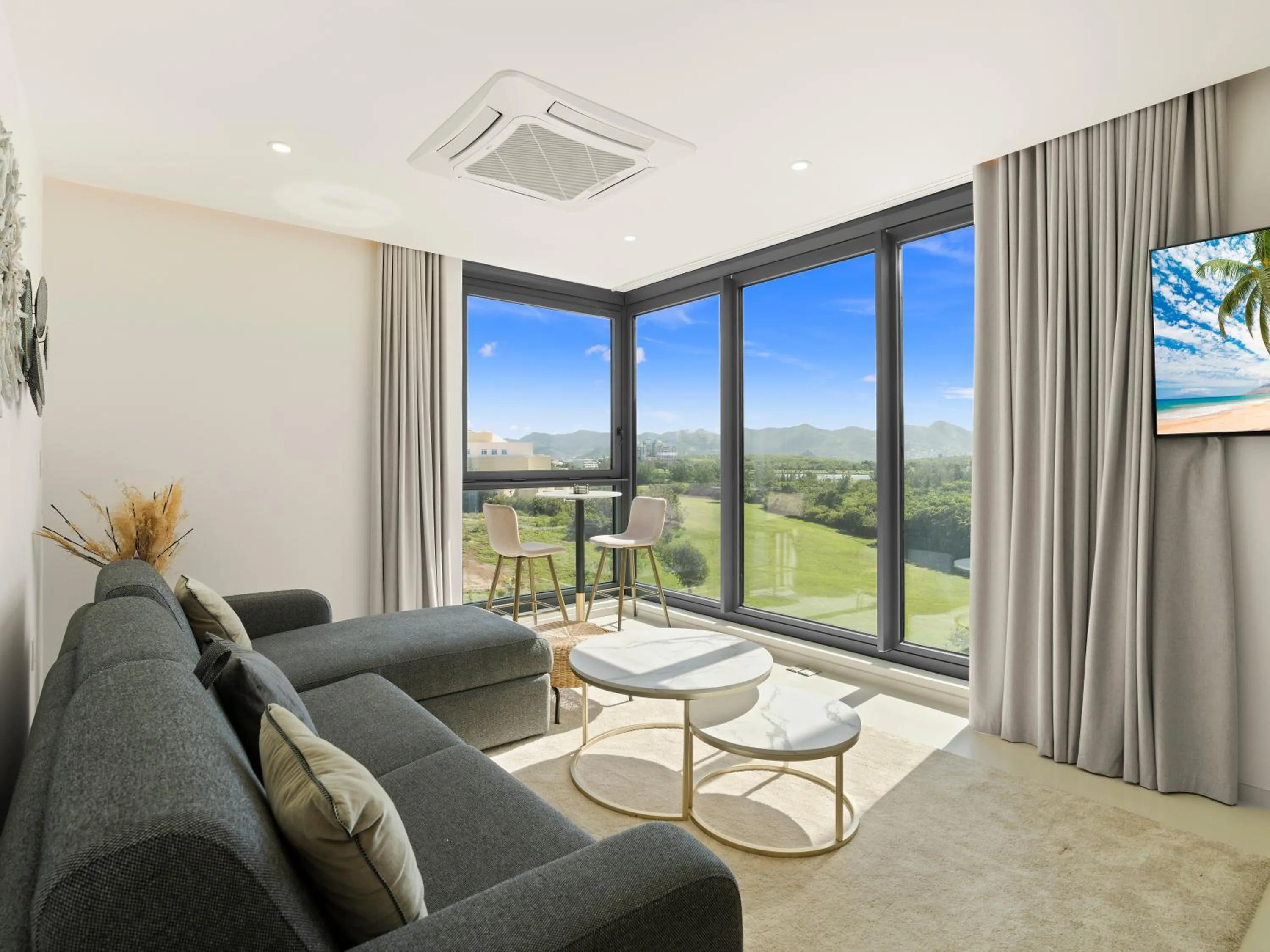 Living room in Fourteen at Mullet Bay