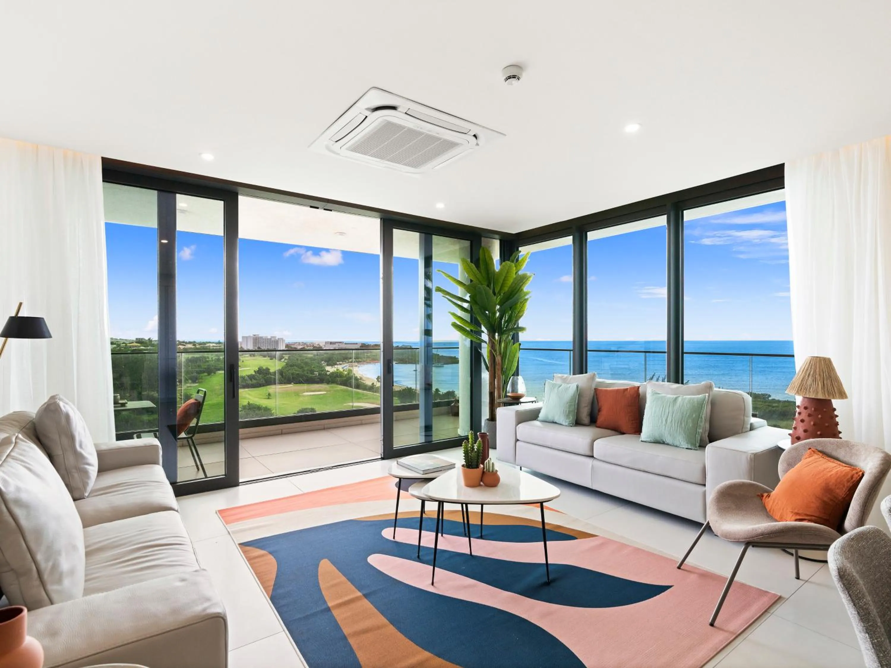 Living room in Fourteen at Mullet Bay