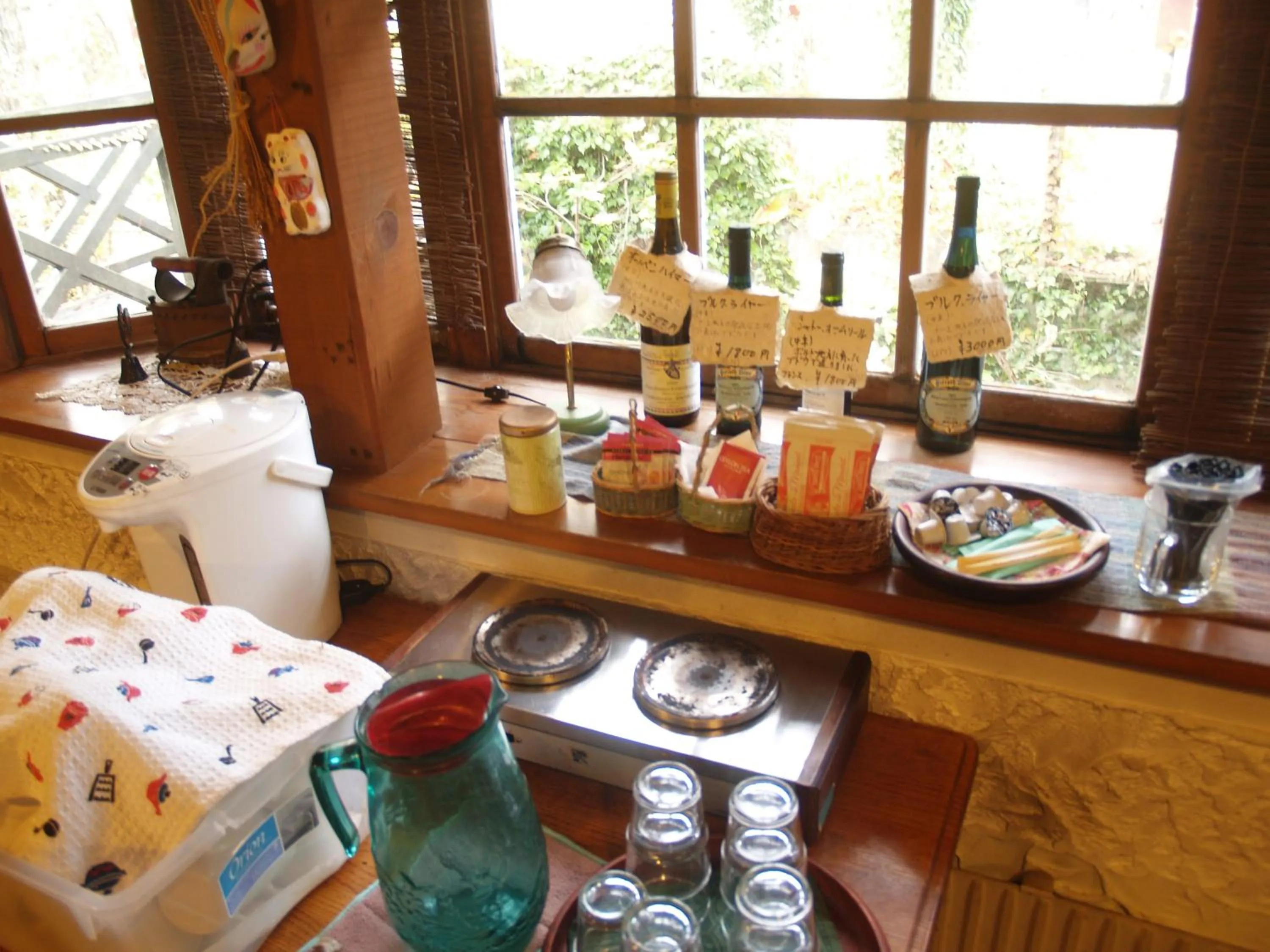 Drinks in Woody House Kazamidori