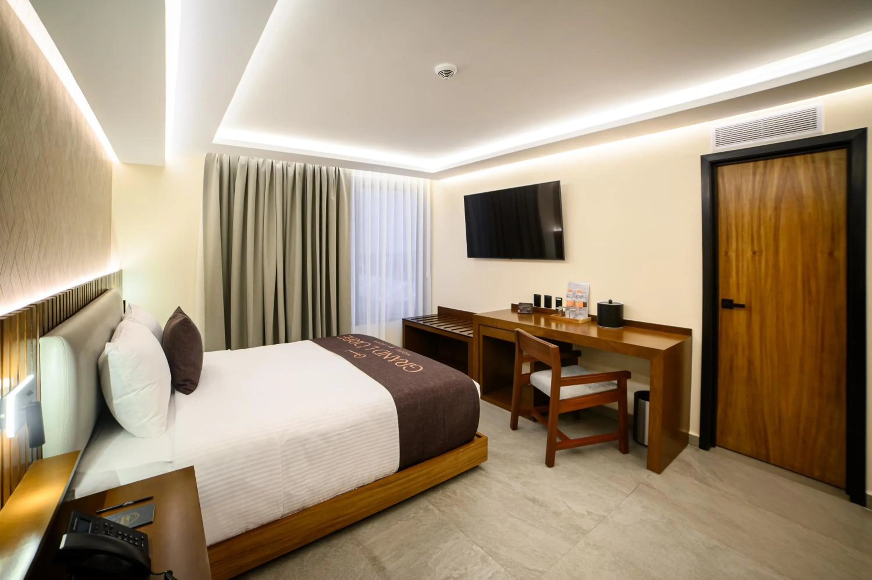 Bed in Hotel Grand L'Orbe by JAMM