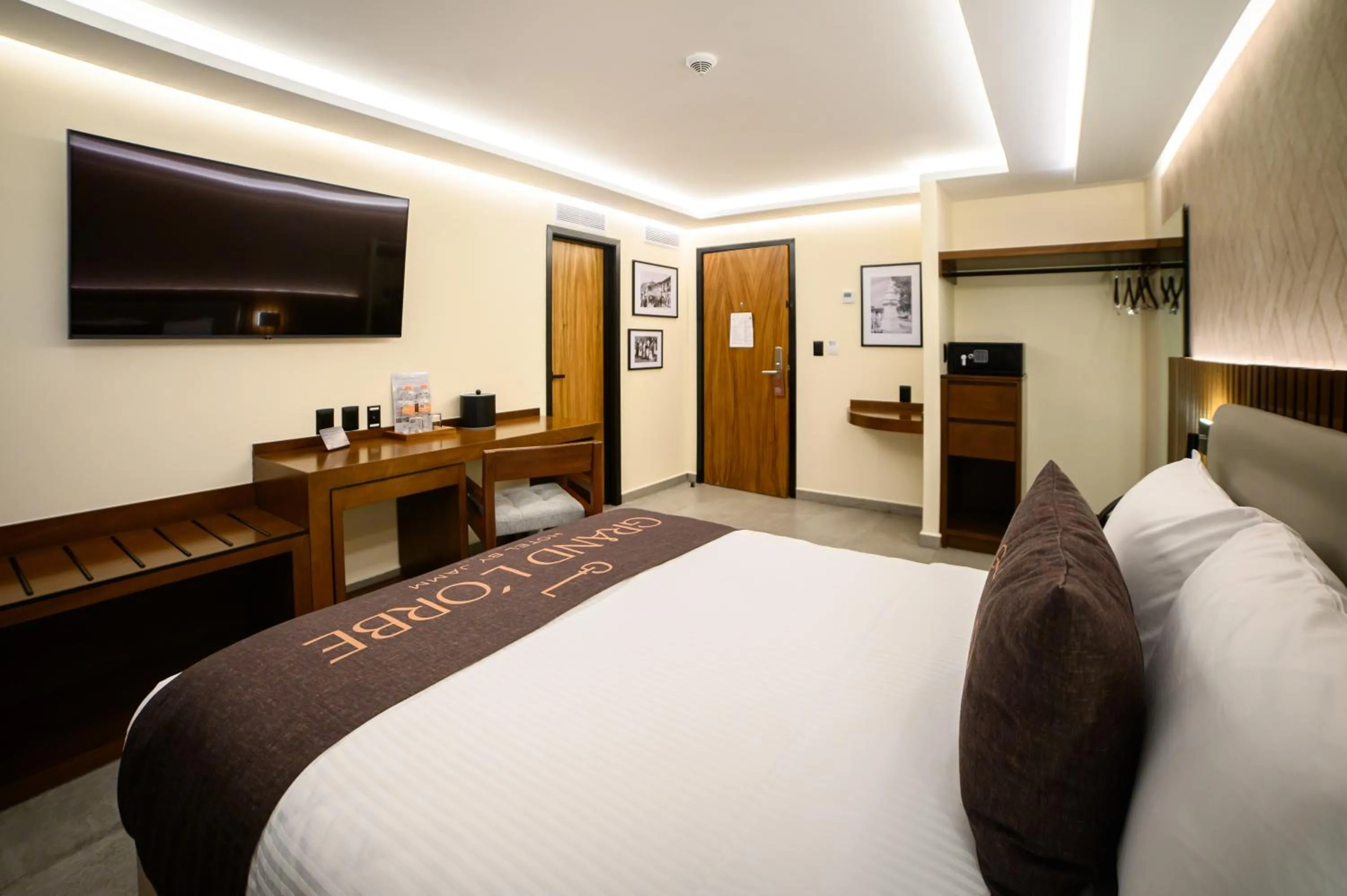 Bed in Hotel Grand L'Orbe by JAMM