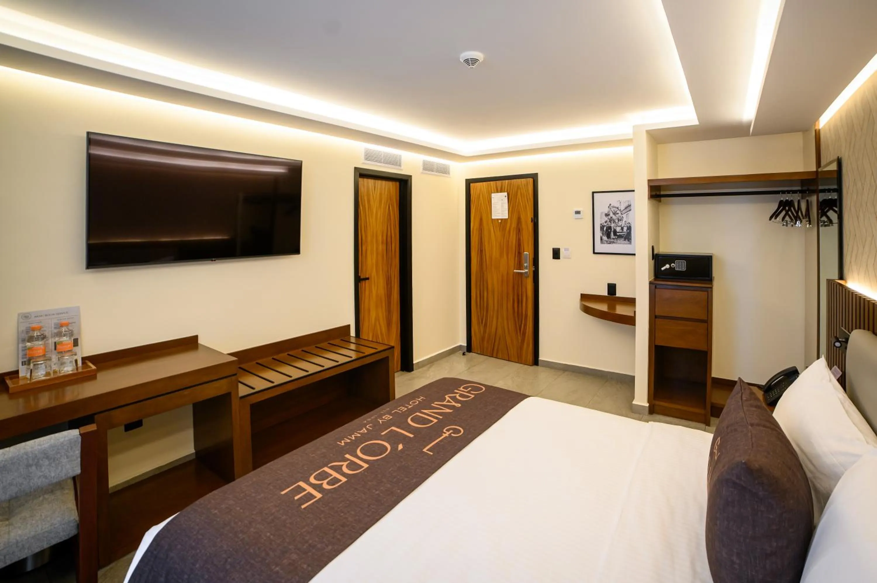 Bed in Hotel Grand L'Orbe by JAMM