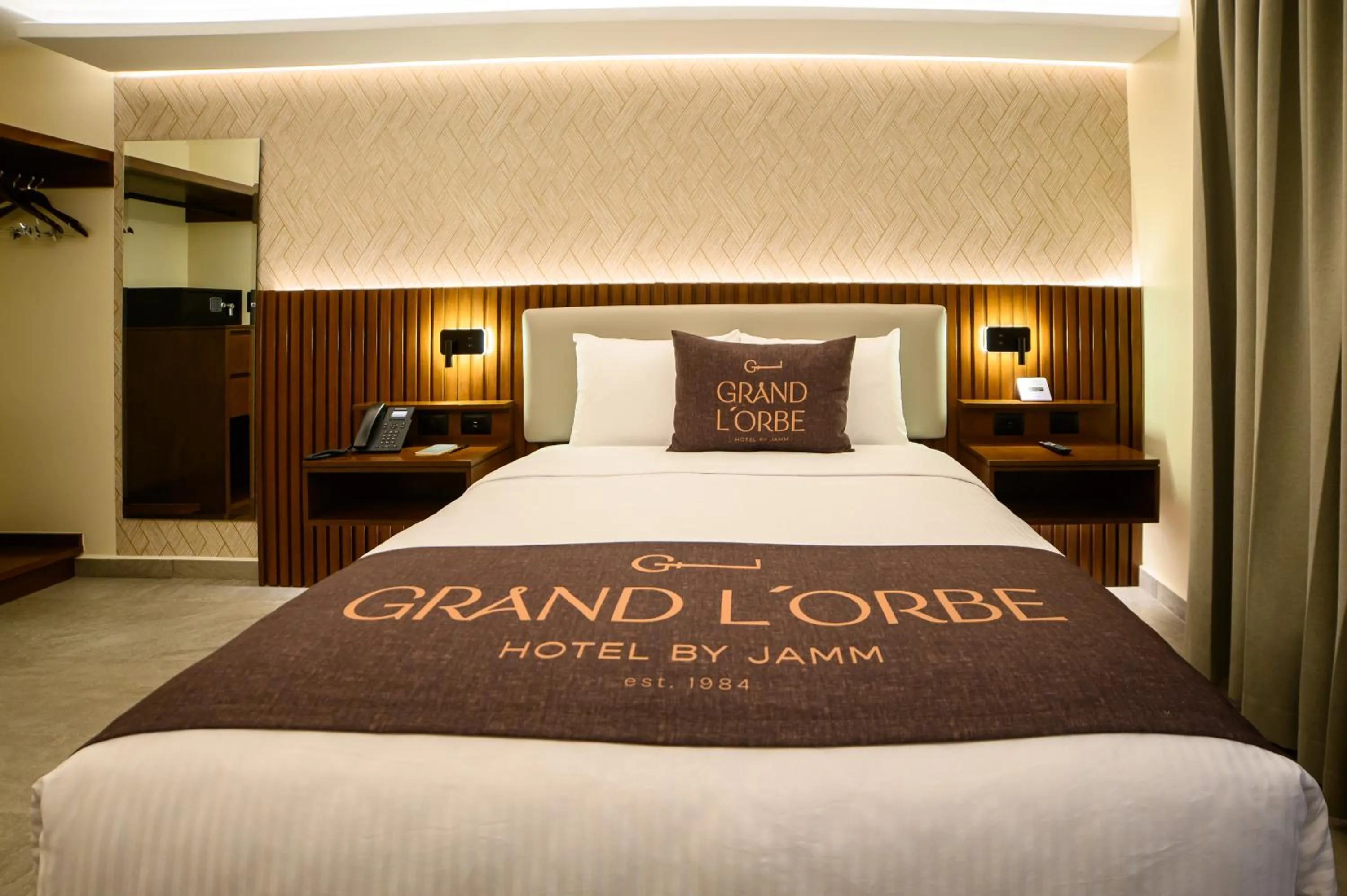 Bed in Hotel Grand L'Orbe by JAMM
