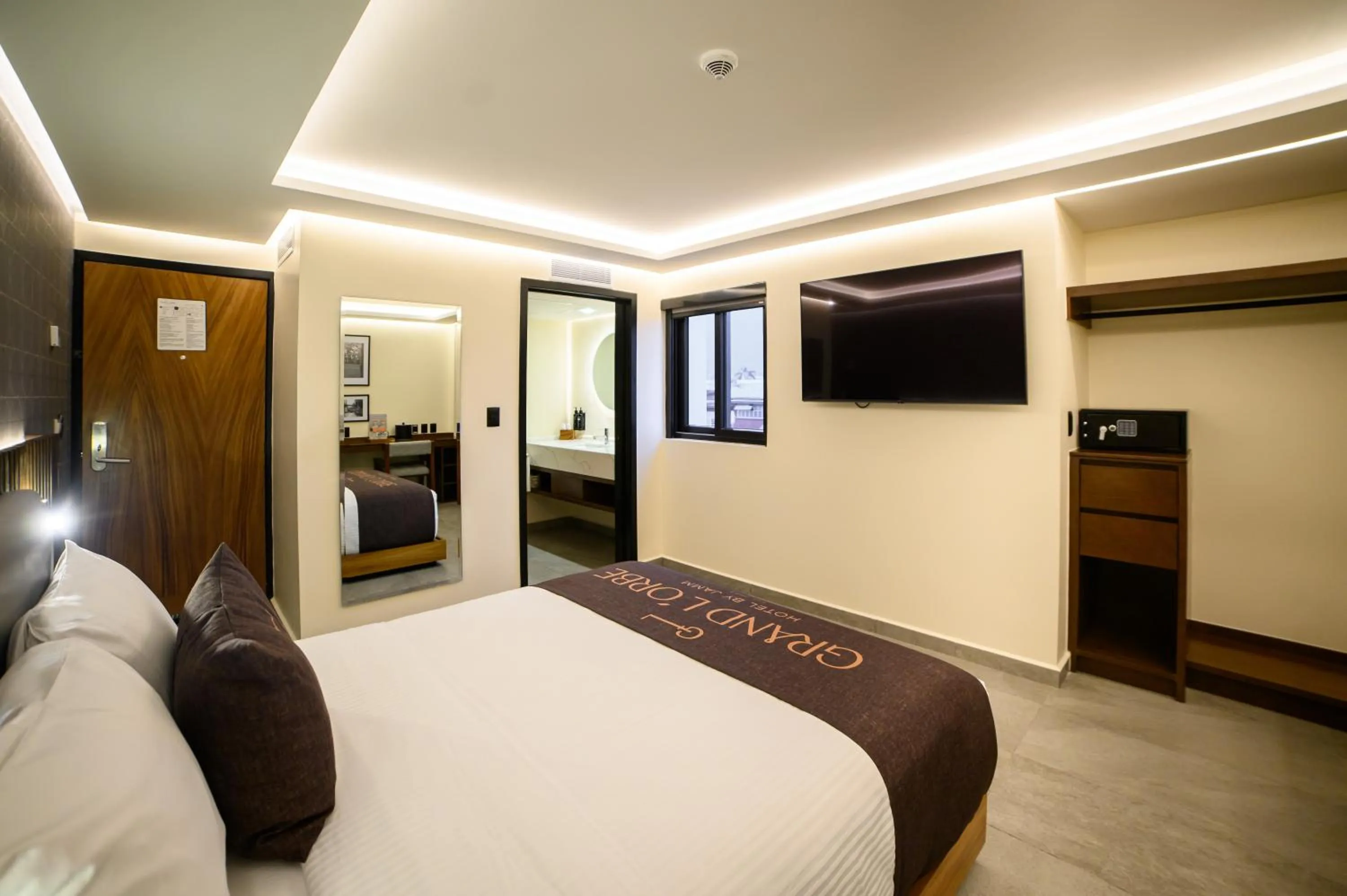 Bed in Hotel Grand L'Orbe by JAMM