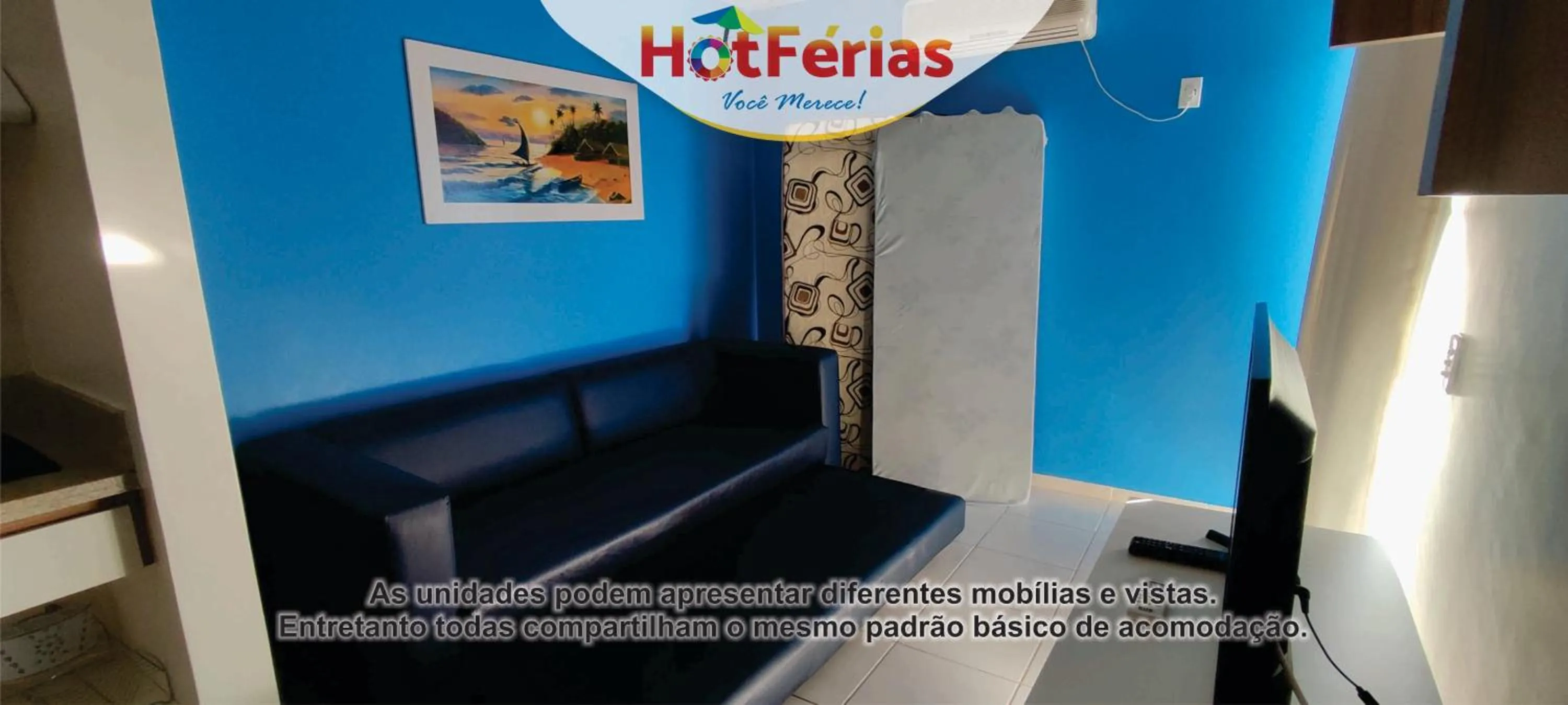 Communal lounge/ TV room in HotFérias - Flat no Enseada Caldas Novas, acesso ao Lago e pesca permitida, próx ao Náutico Praia Clube
