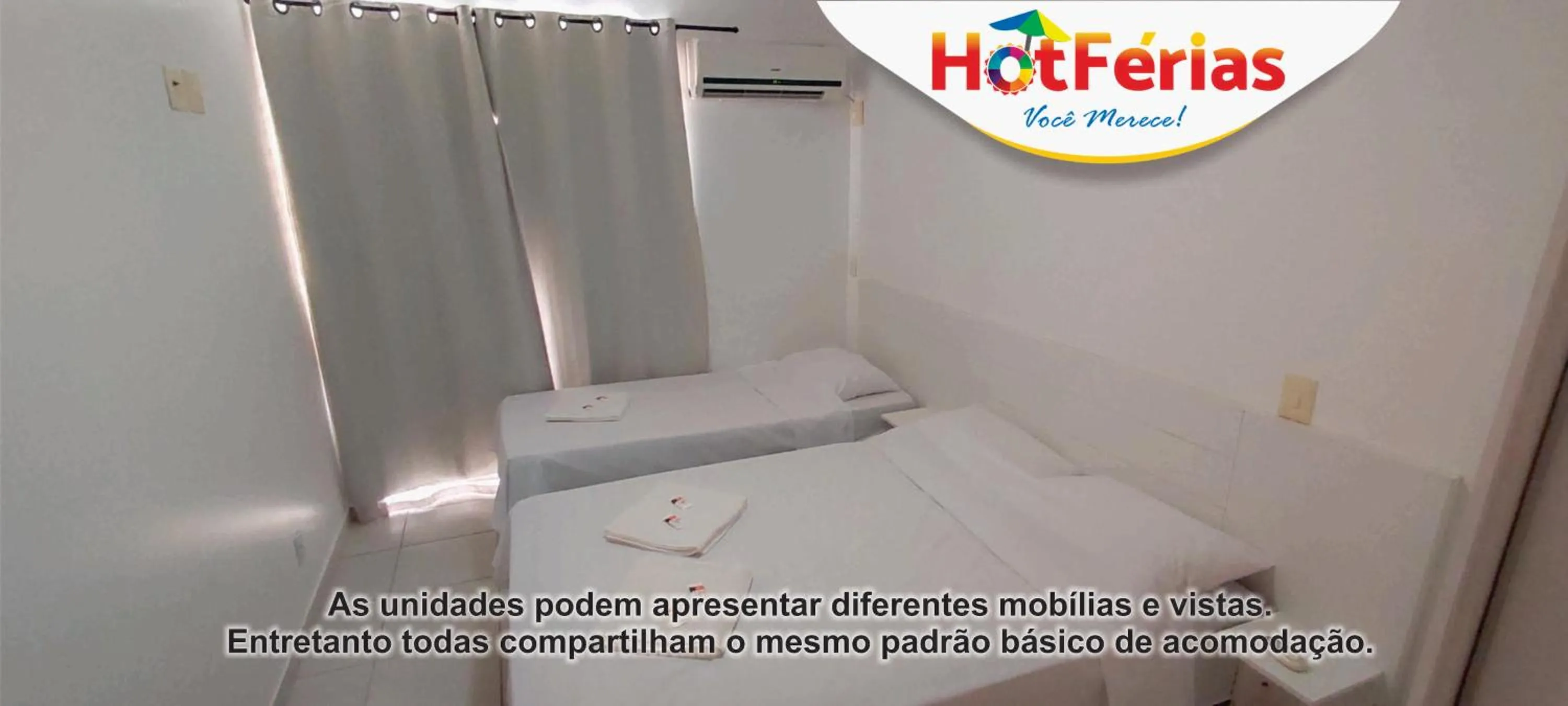 Bed in HotFérias - Flat no Enseada Caldas Novas, acesso ao Lago e pesca permitida, próx ao Náutico Praia Clube