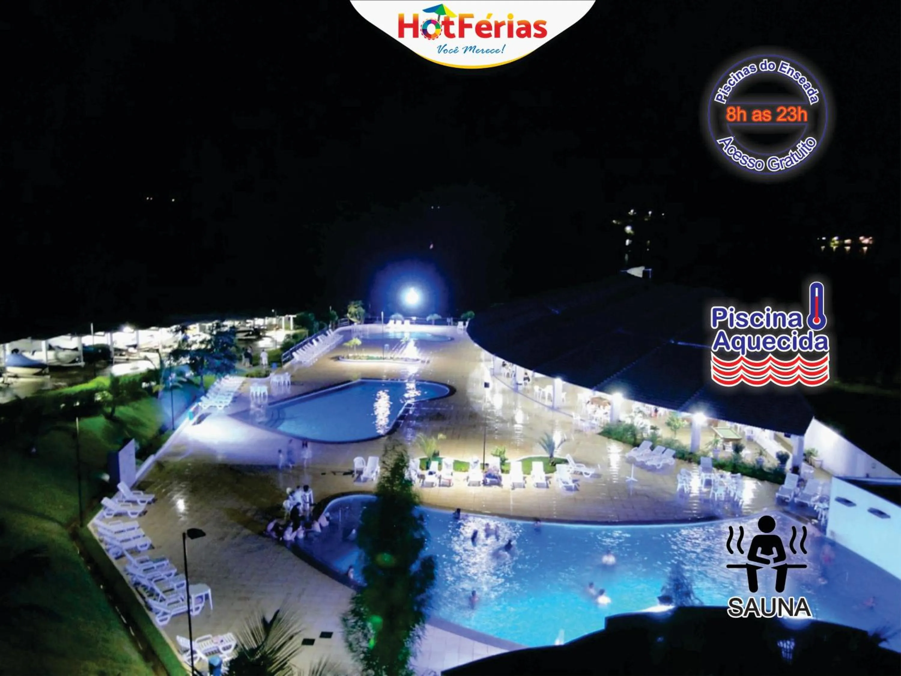 Night in HotFérias - Flat no Enseada Caldas Novas, acesso ao Lago e pesca permitida, próx ao Náutico Praia Clube