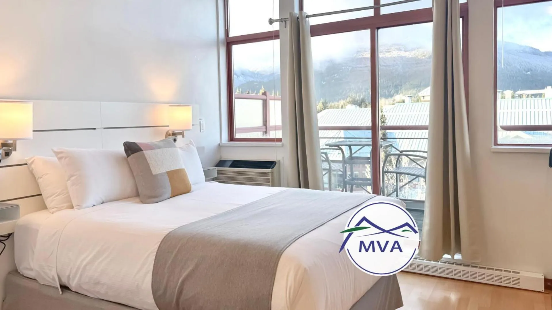 Bed in Alpenglow Lodge Rainbow Look Out Studio by MVA