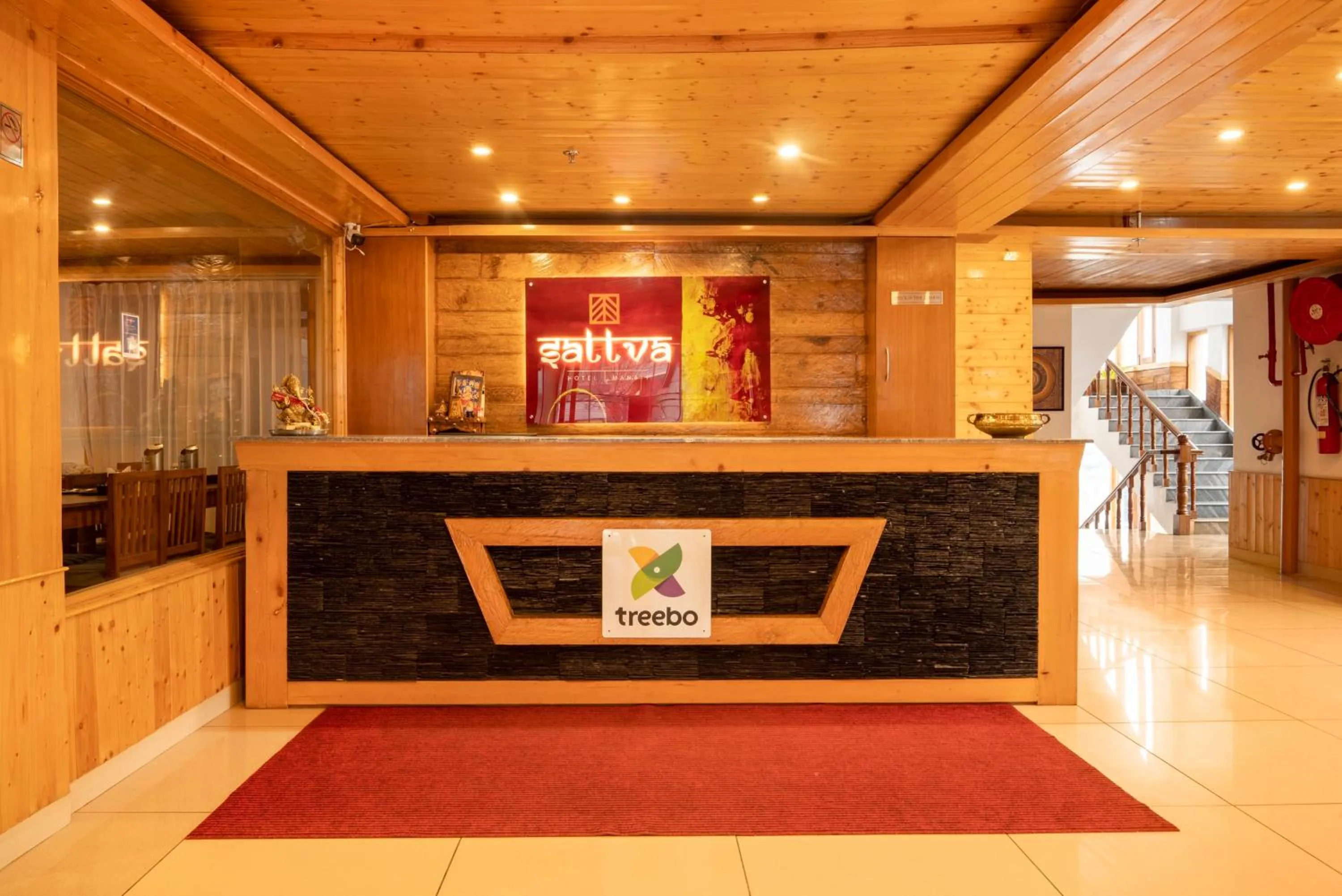 Lobby or reception in Treebo Premium Sattva With Mountain View