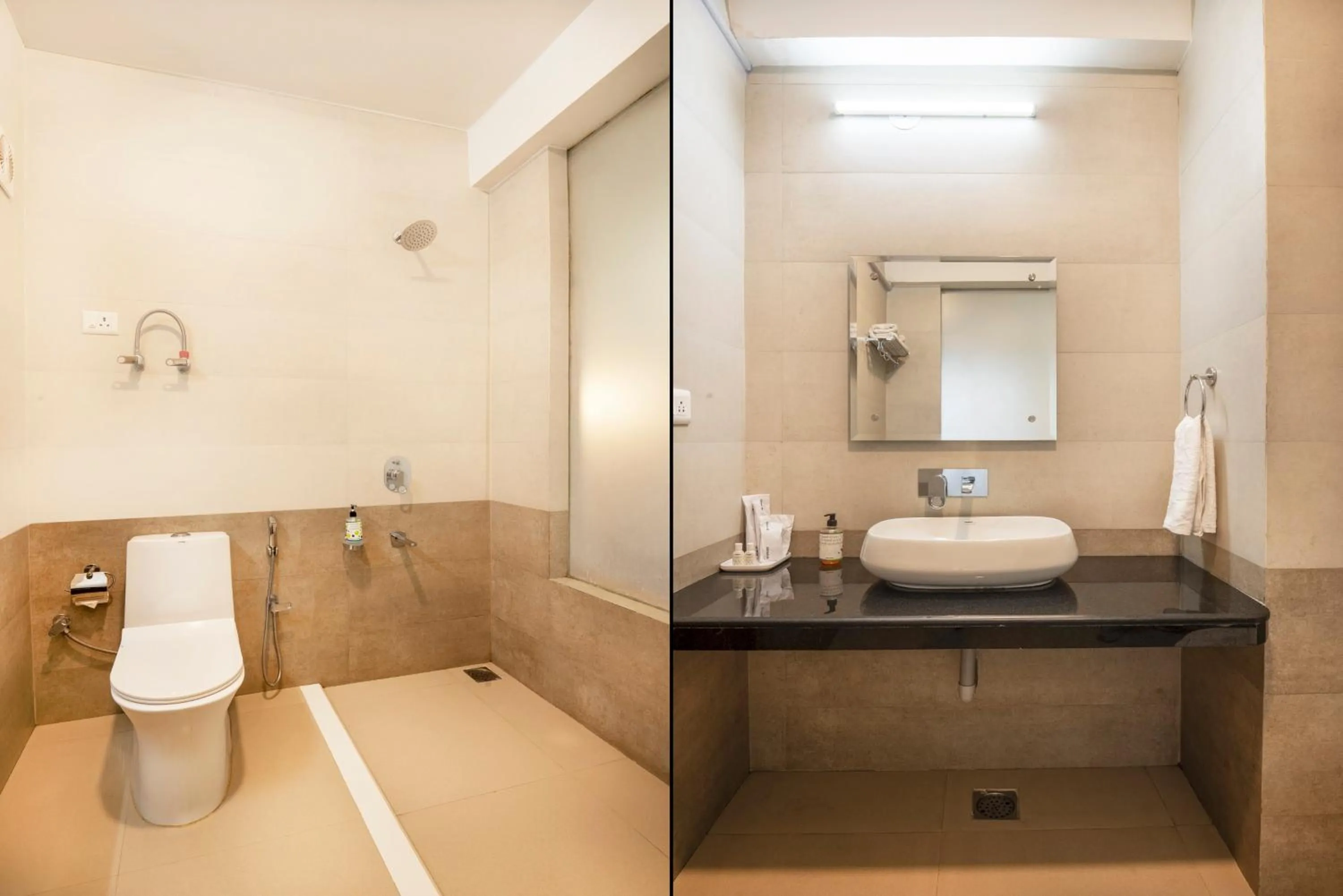 Bathroom in Treebo Premium Sattva With Mountain View