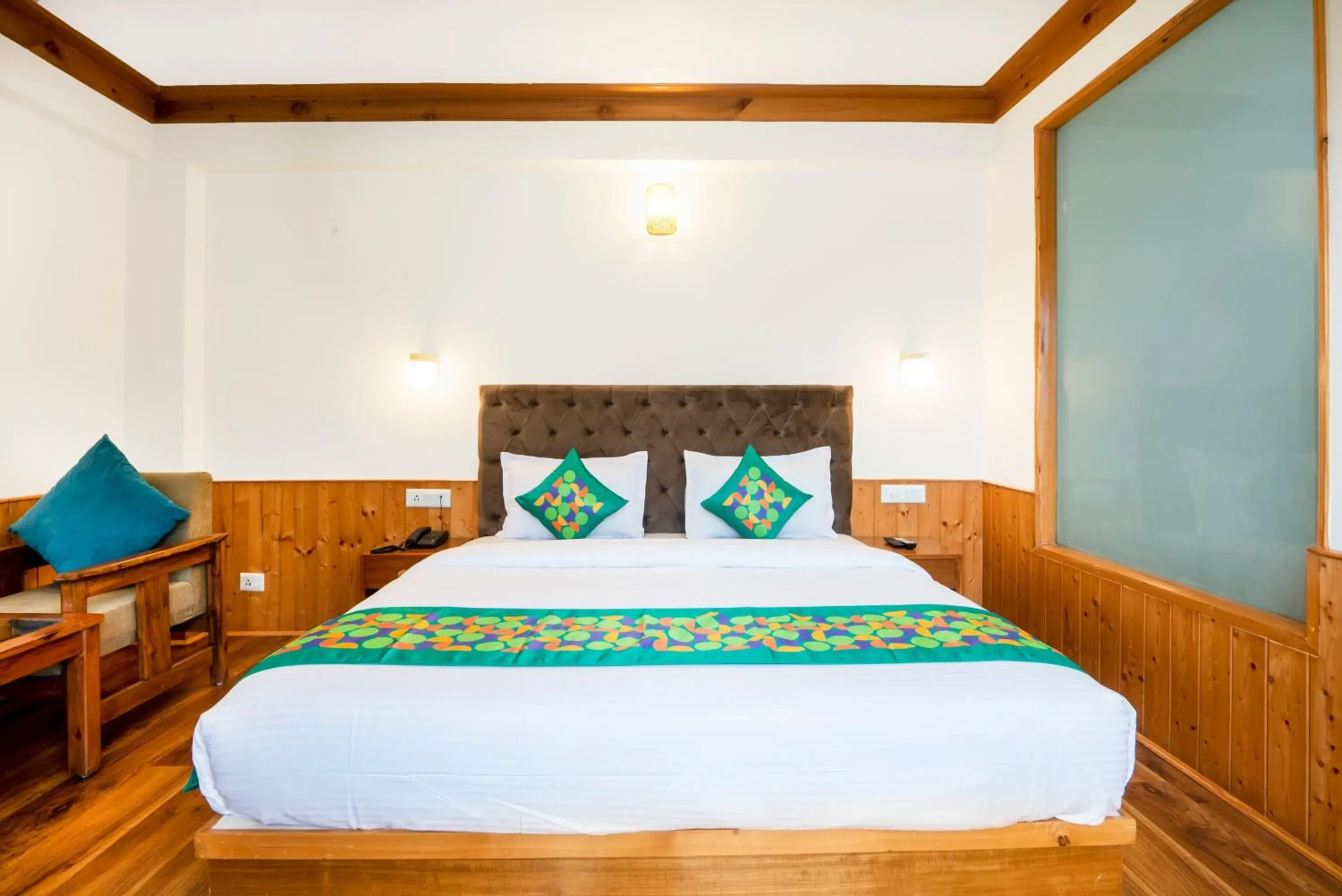 Bedroom, Bed in Treebo Premium Sattva With Mountain View Bedroom, Bed in Treebo Premium Sattva With Mountain View