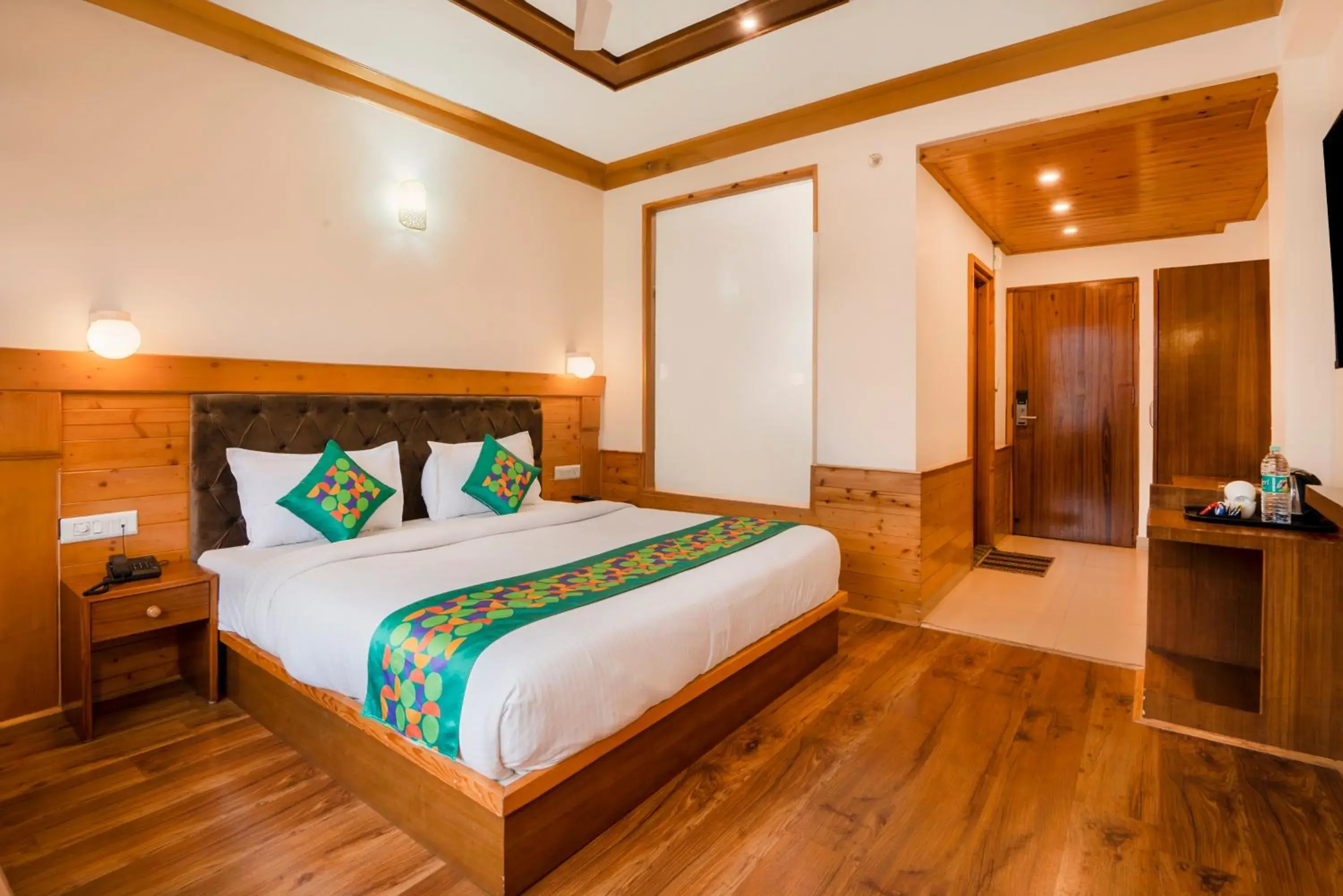 Bedroom, Bed in Treebo Premium Sattva With Mountain View Bedroom, Bed in Treebo Premium Sattva With Mountain View