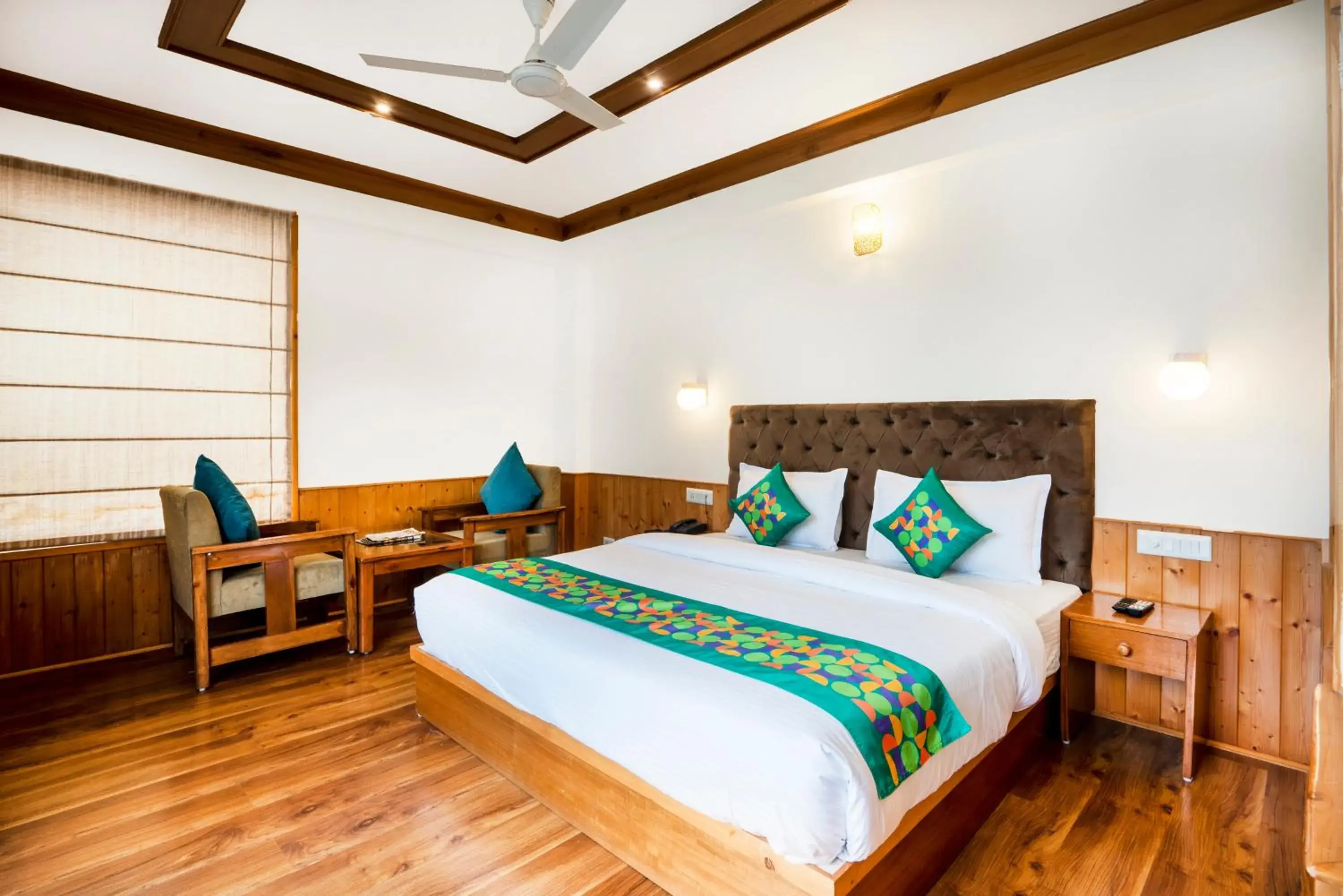 Bedroom, Bed in Treebo Premium Sattva With Mountain View Bedroom, Bed in Treebo Premium Sattva With Mountain View