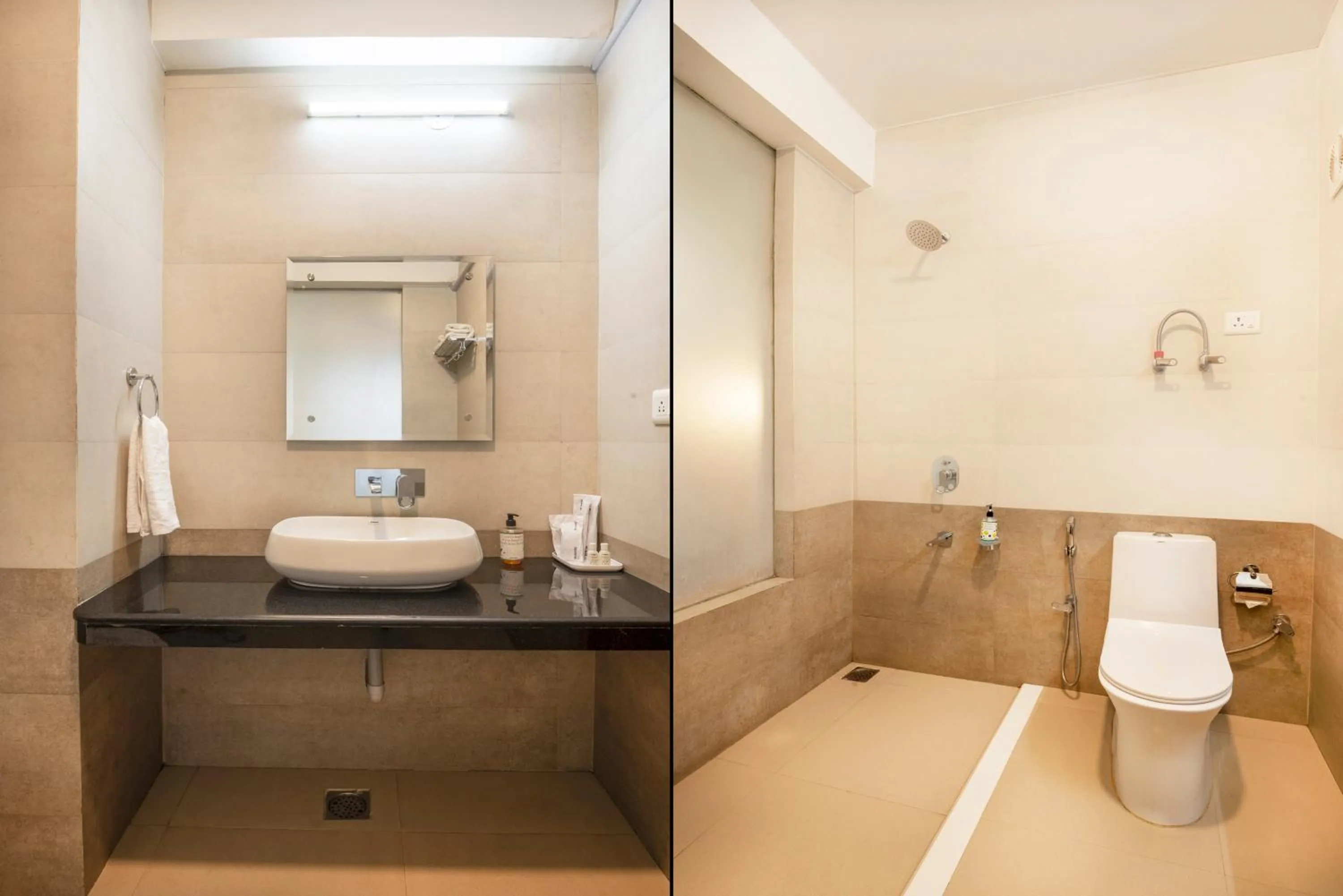 Bathroom in Treebo Premium Sattva With Mountain View