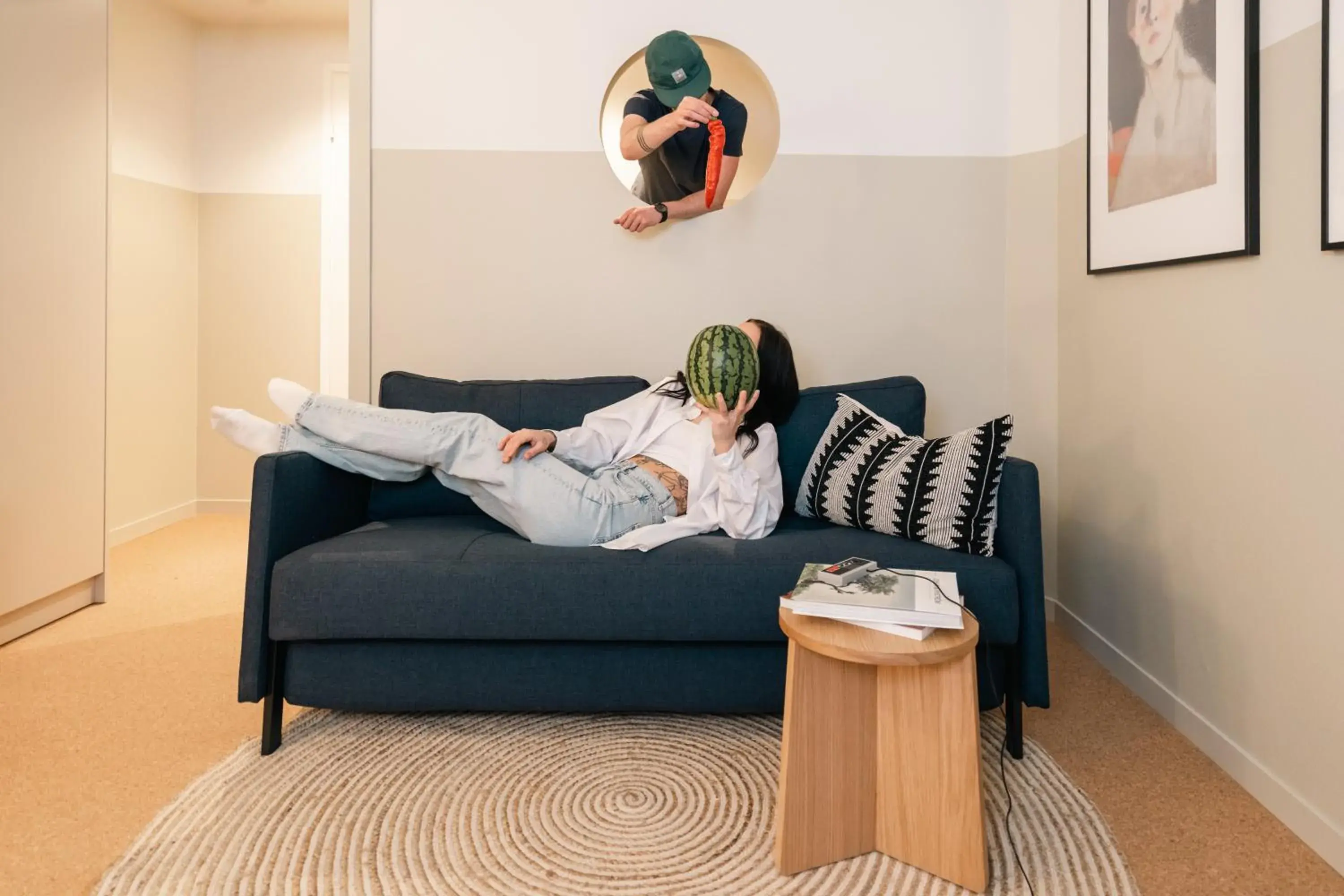 Seating area in Bob W Kluuvi Seating area in Bob W Kluuvi