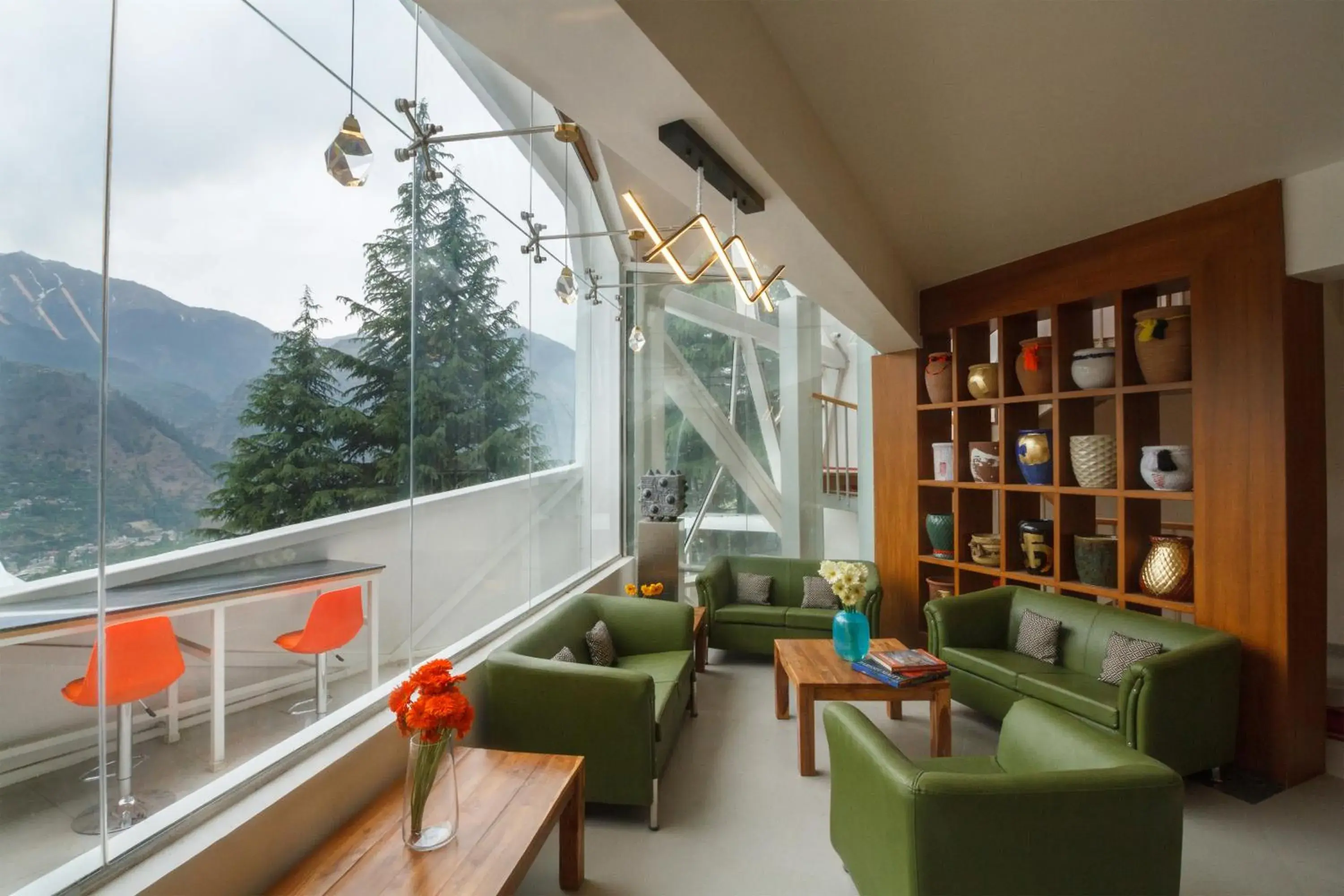 Lounge or bar in Tree of Life Eila Art Hotel, Manali Lounge or bar in Tree of Life Eila Art Hotel, Manali