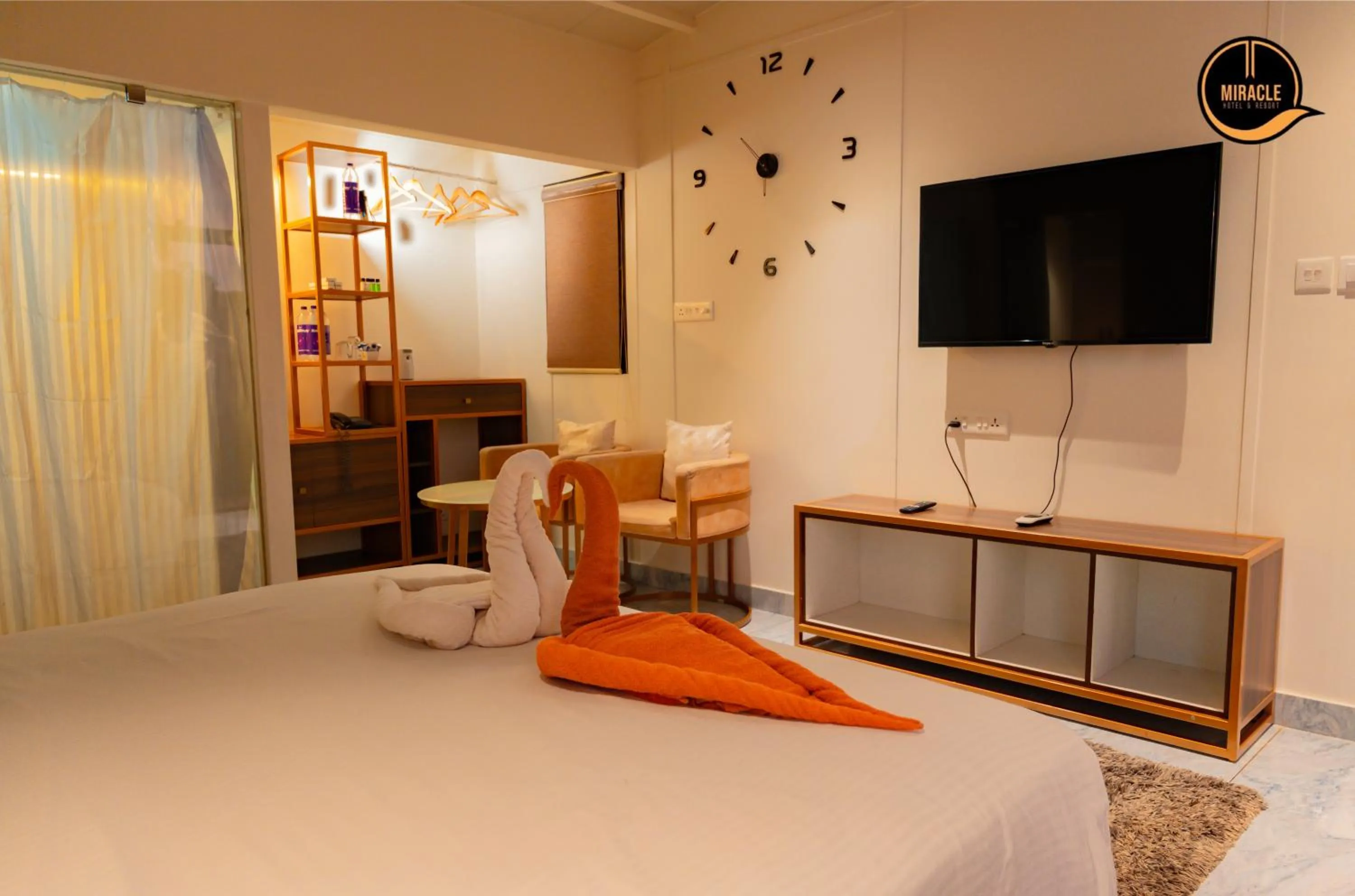 Bed in Miracle Hotel and Resorts