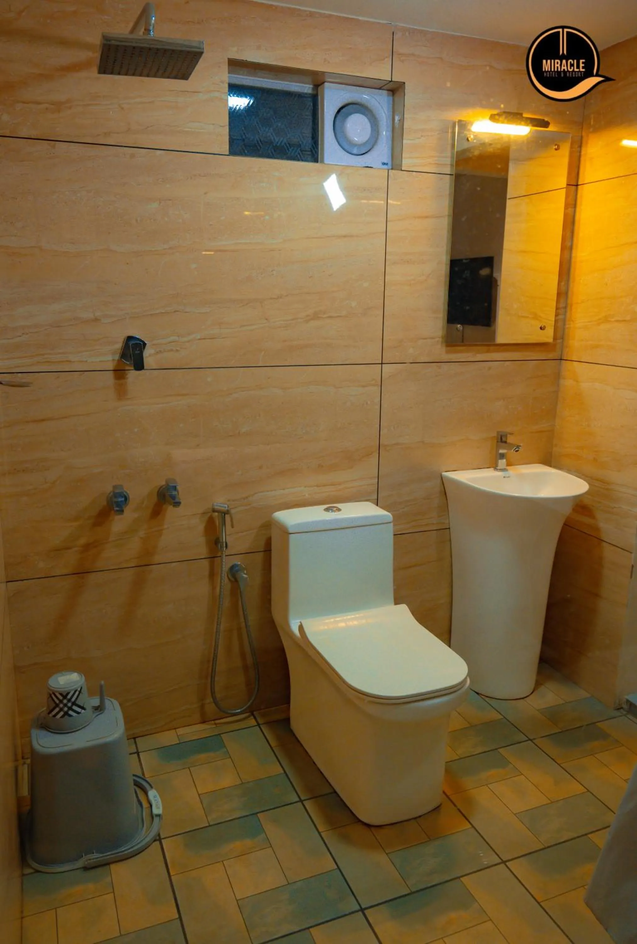 Toilet in Miracle Hotel and Resorts