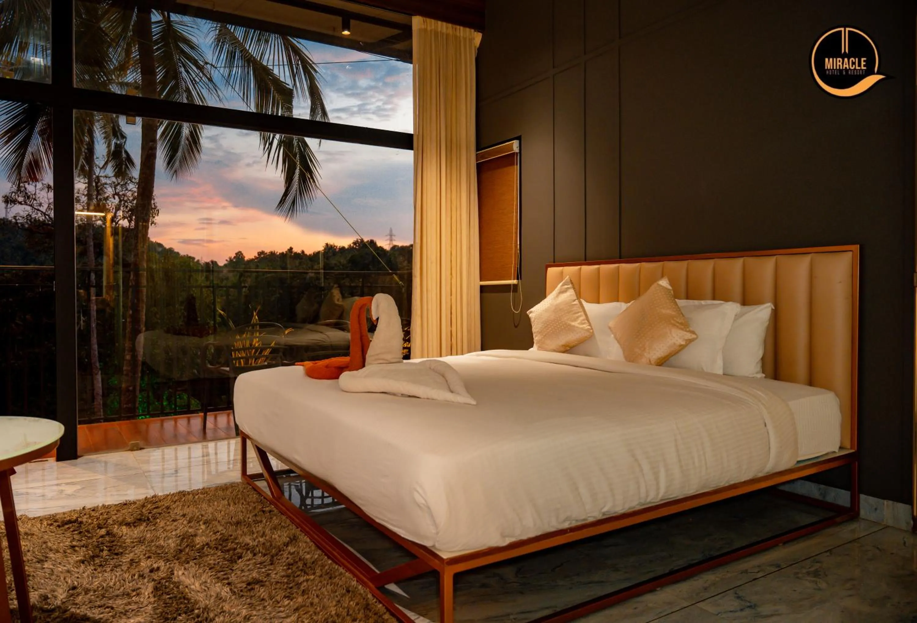 View (from property/room), Bed in Miracle Hotel and Resorts