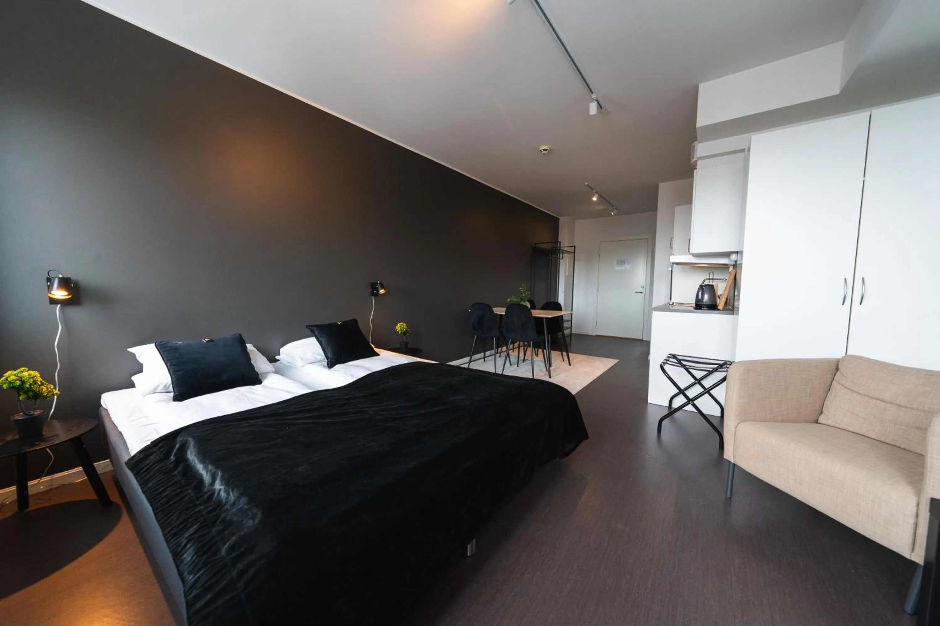 Bed in TotalApartments Seminarbakken City Studio