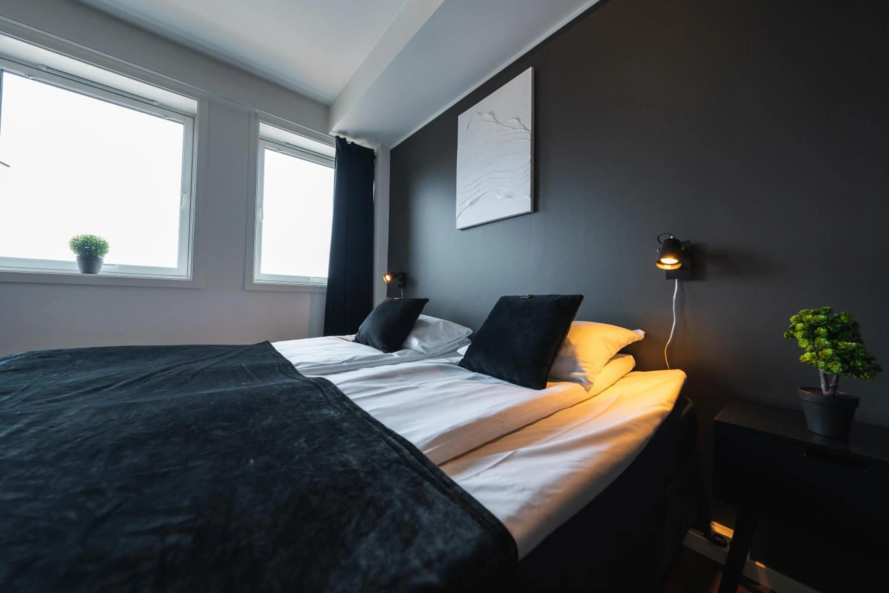 Bed in TotalApartments Seminarbakken City Studio