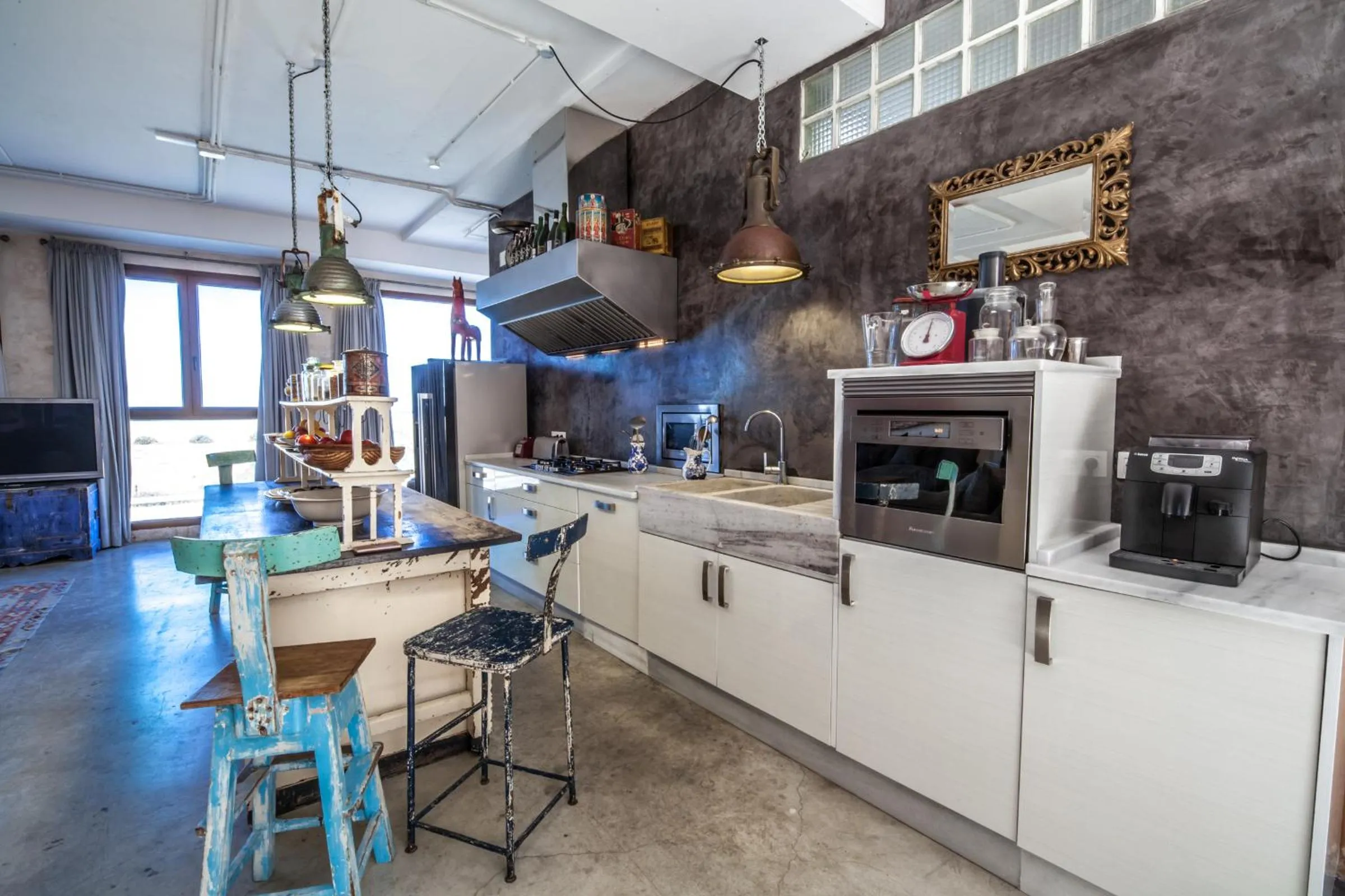 Kitchen or kitchenette in BOMBAYARTE APARTHOTEL TARIFA