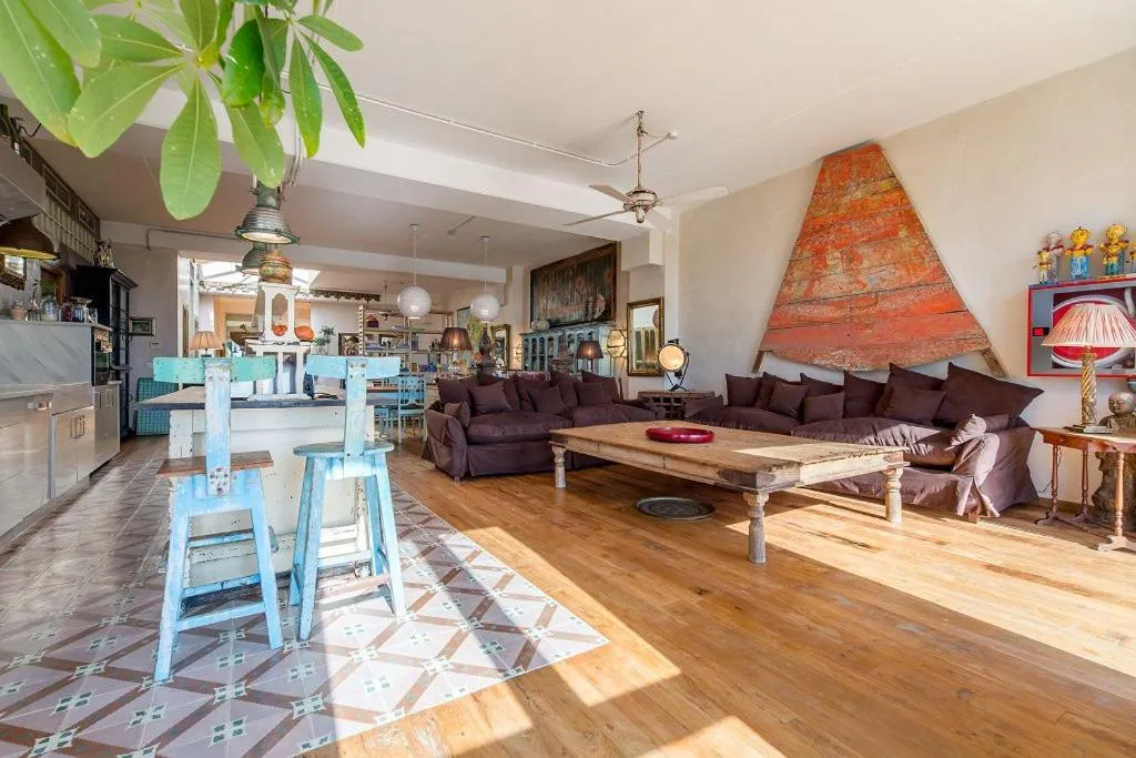 Living room in BOMBAYARTE APARTHOTEL TARIFA