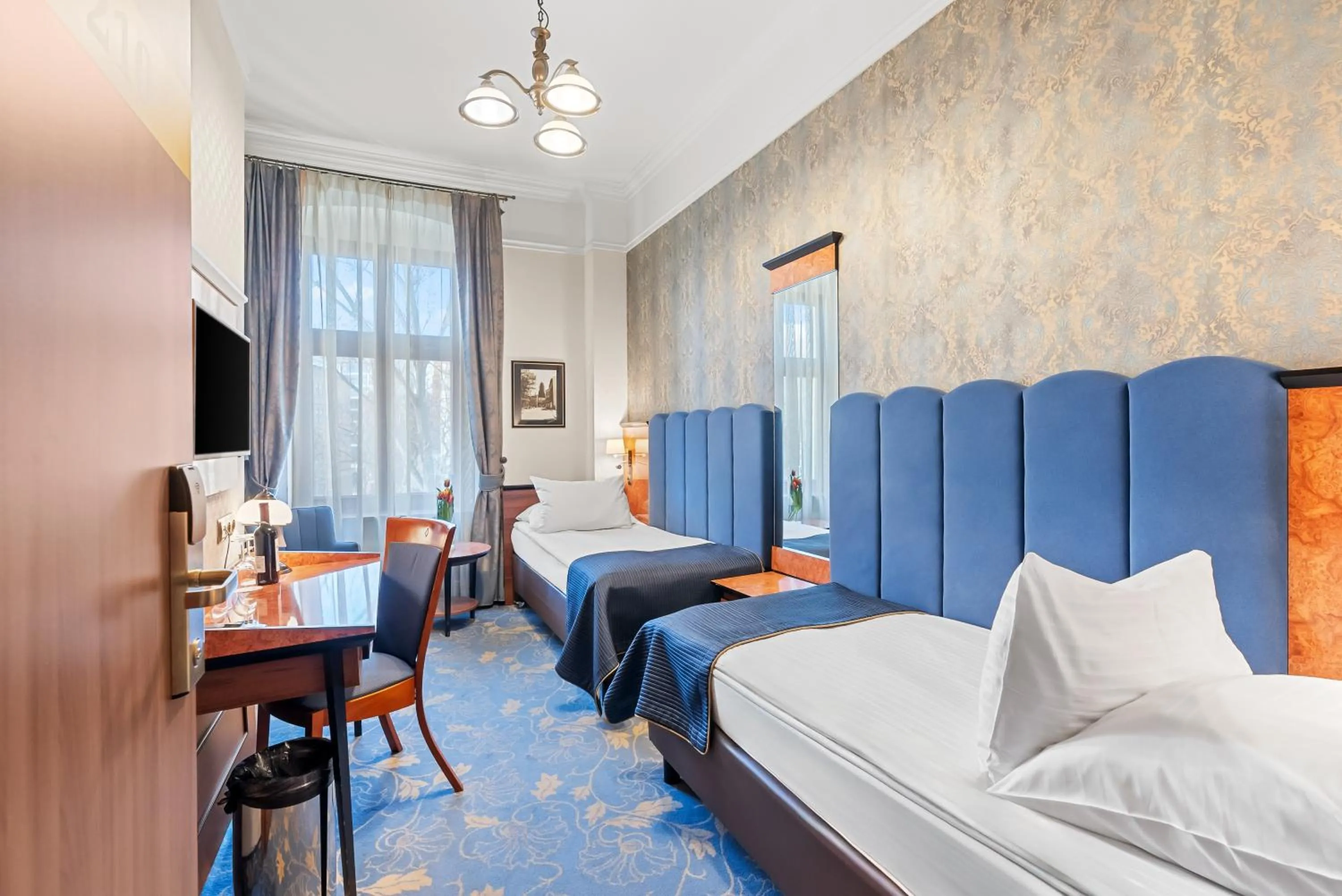 Bed in Hotel Diament Plaza Gliwice