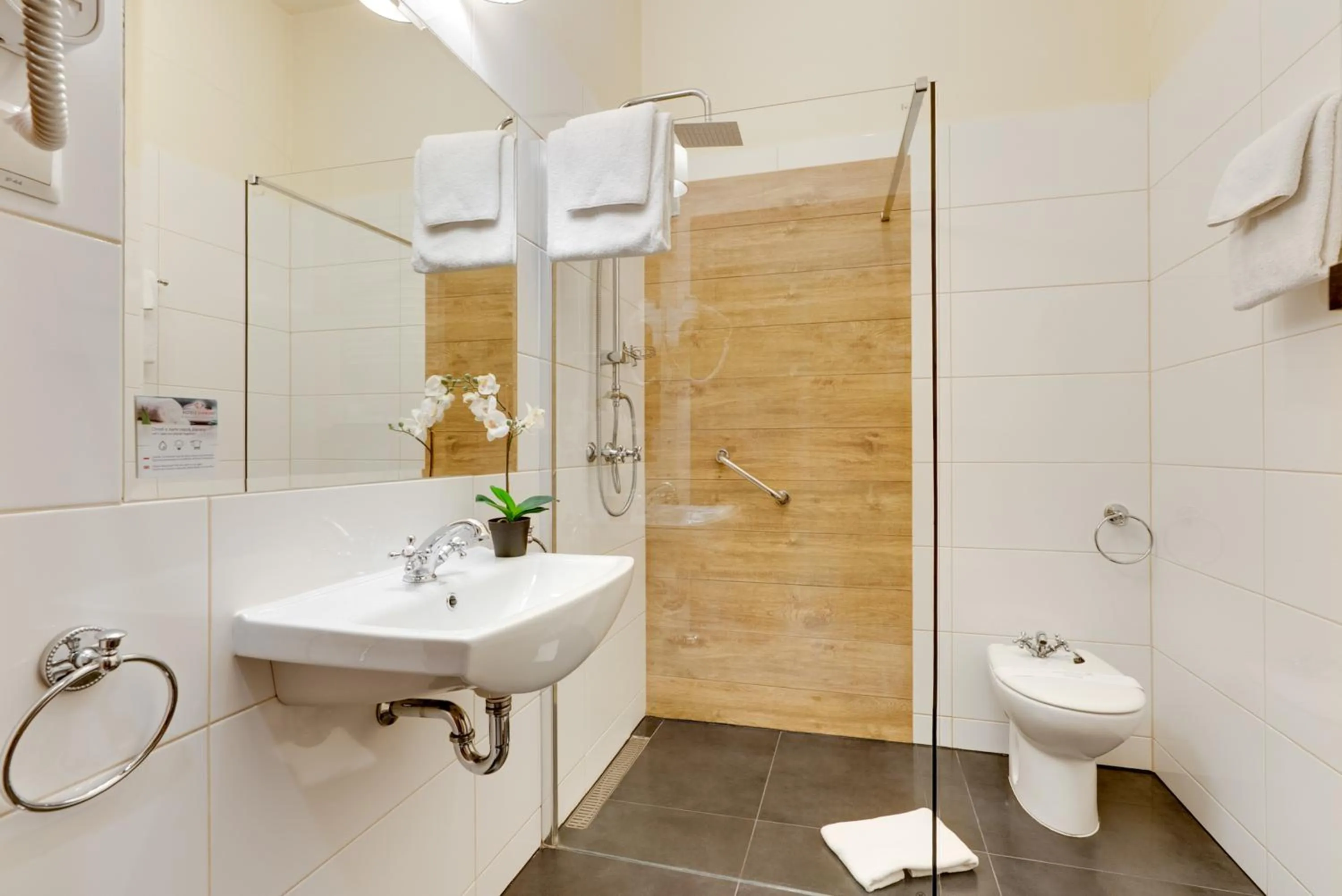 Shower in Hotel Diament Plaza Gliwice