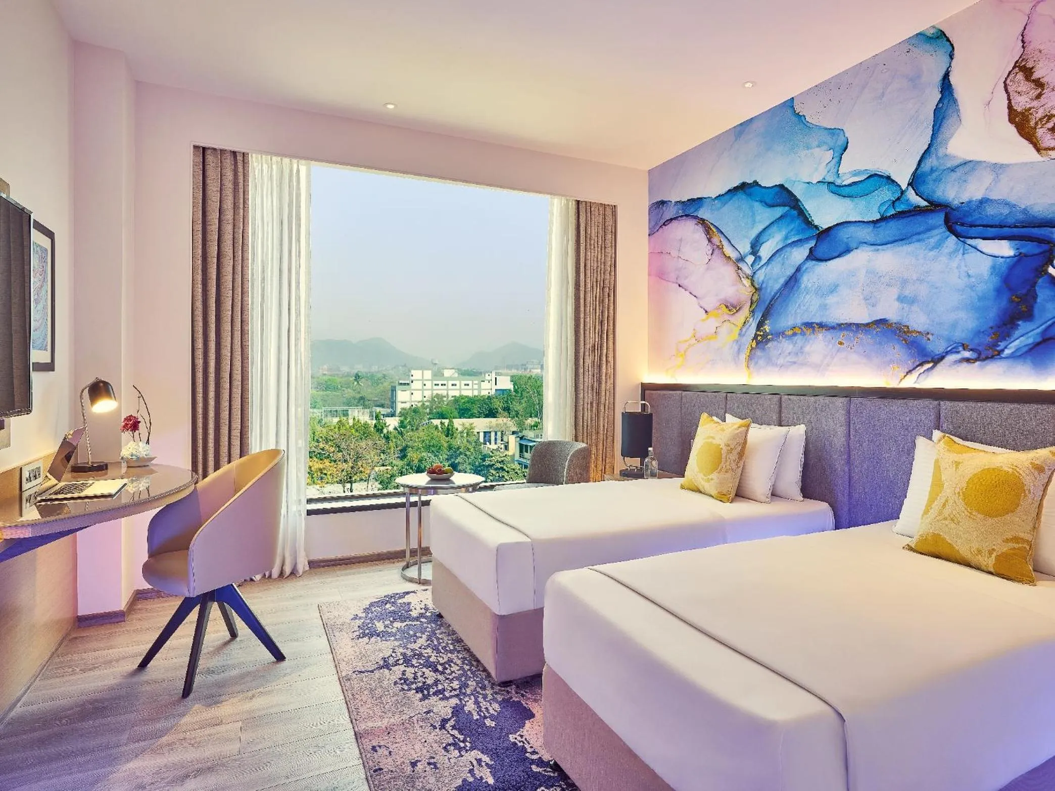 Photo of the whole room, Bed in Vivanta Navi Mumbai Turbhe