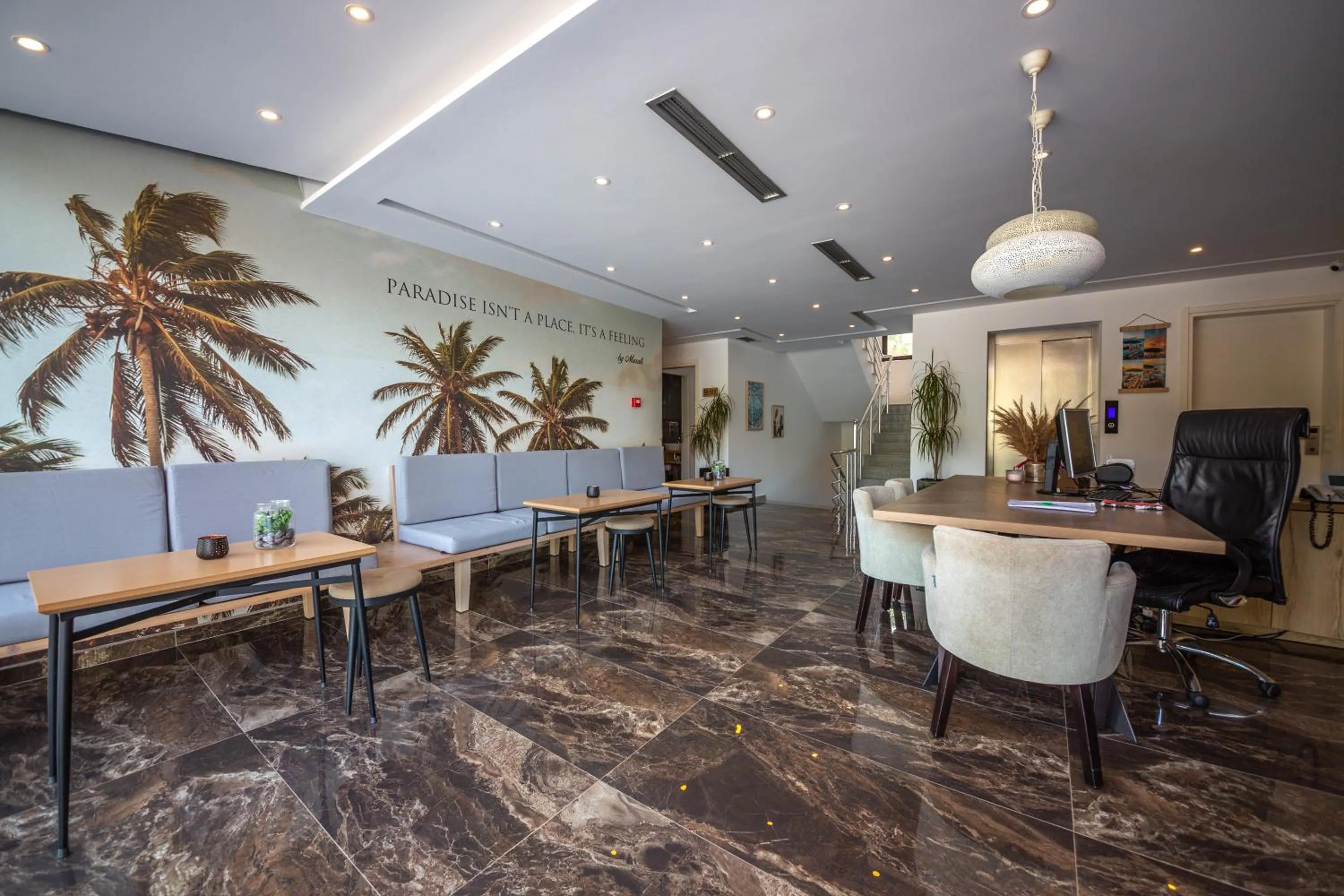 Lobby or reception in Bianco Hotel