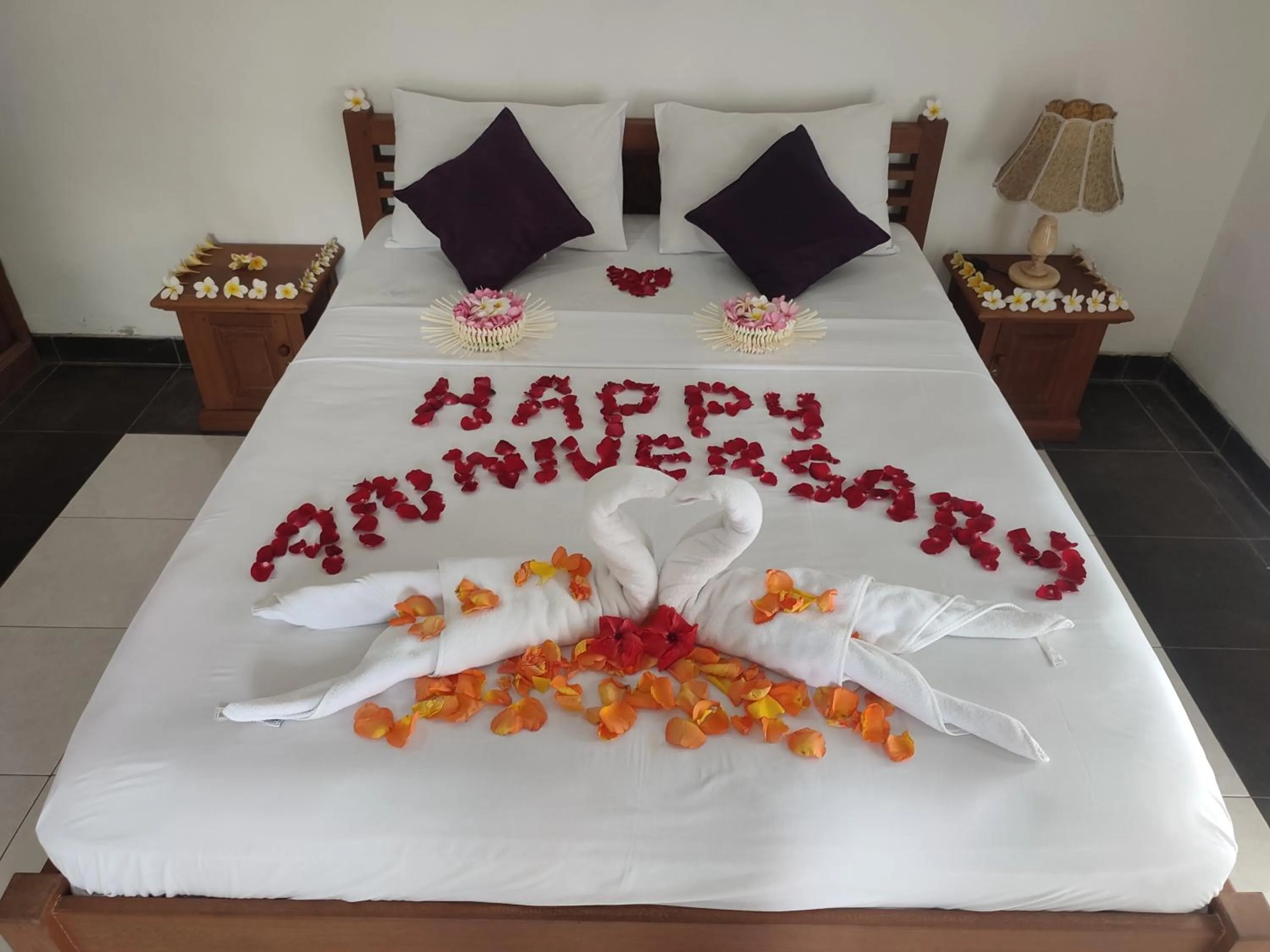 Bed in Nyoman Homestay Ubud