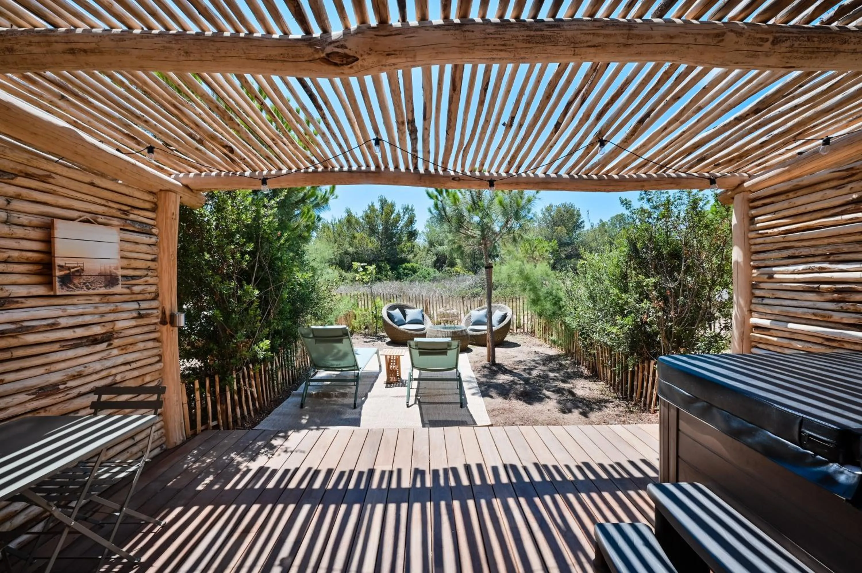 Hot Tub in Le Hameau Des Pesquiers Ecolodge & Spa, Curio Collection By Hilton