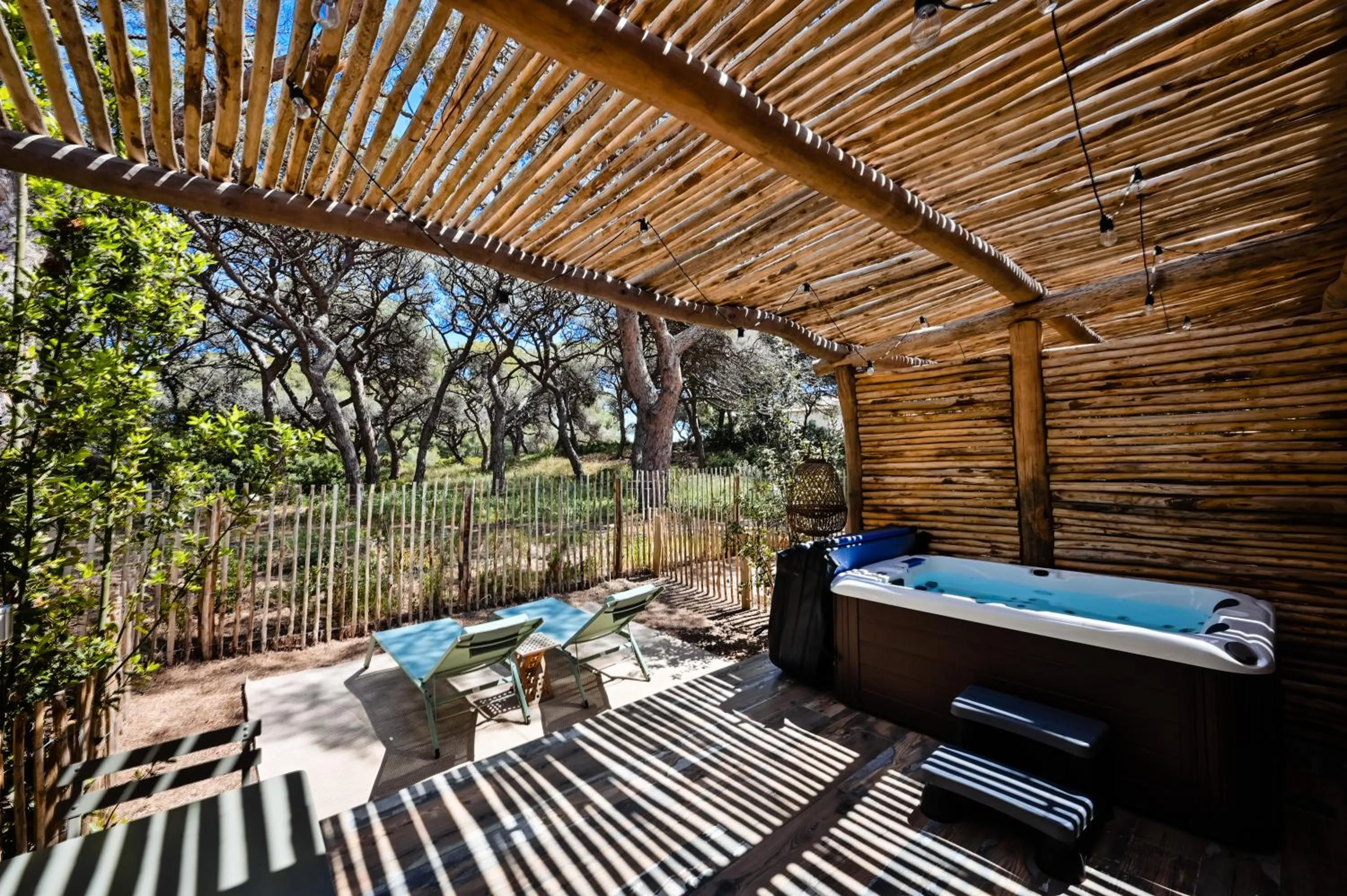 Patio in Le Hameau Des Pesquiers Ecolodge & Spa, Curio Collection By Hilton