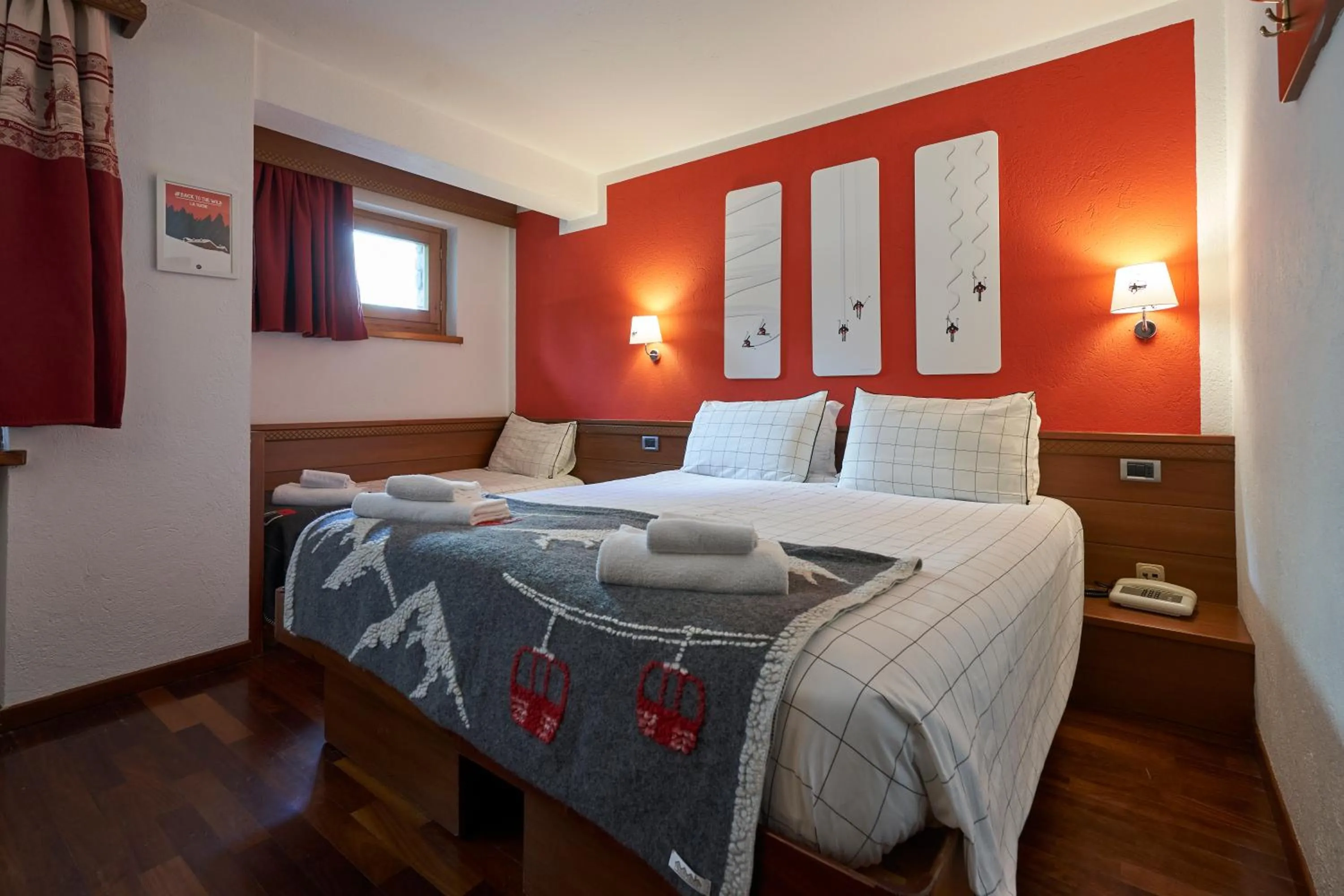 Bed in Hotel Walser Courmayeur