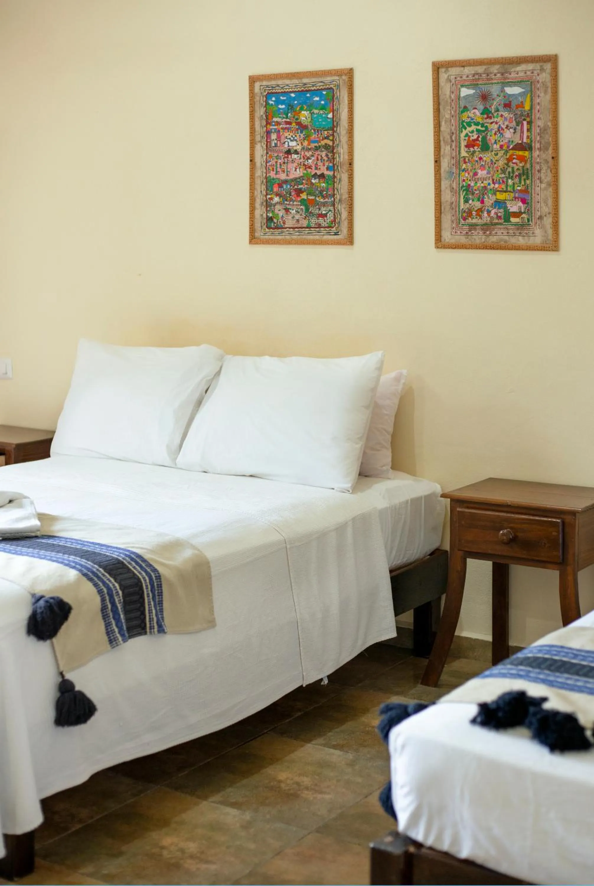 Bed in hotel stella maris tulum